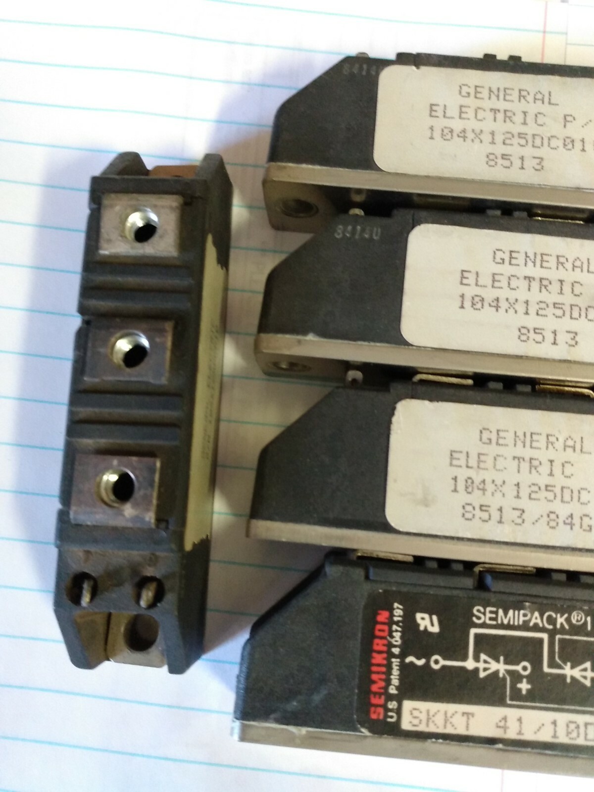 Lot Of 6 Semikron SKKT41/10D J11 Power Block GE 104X125DC010