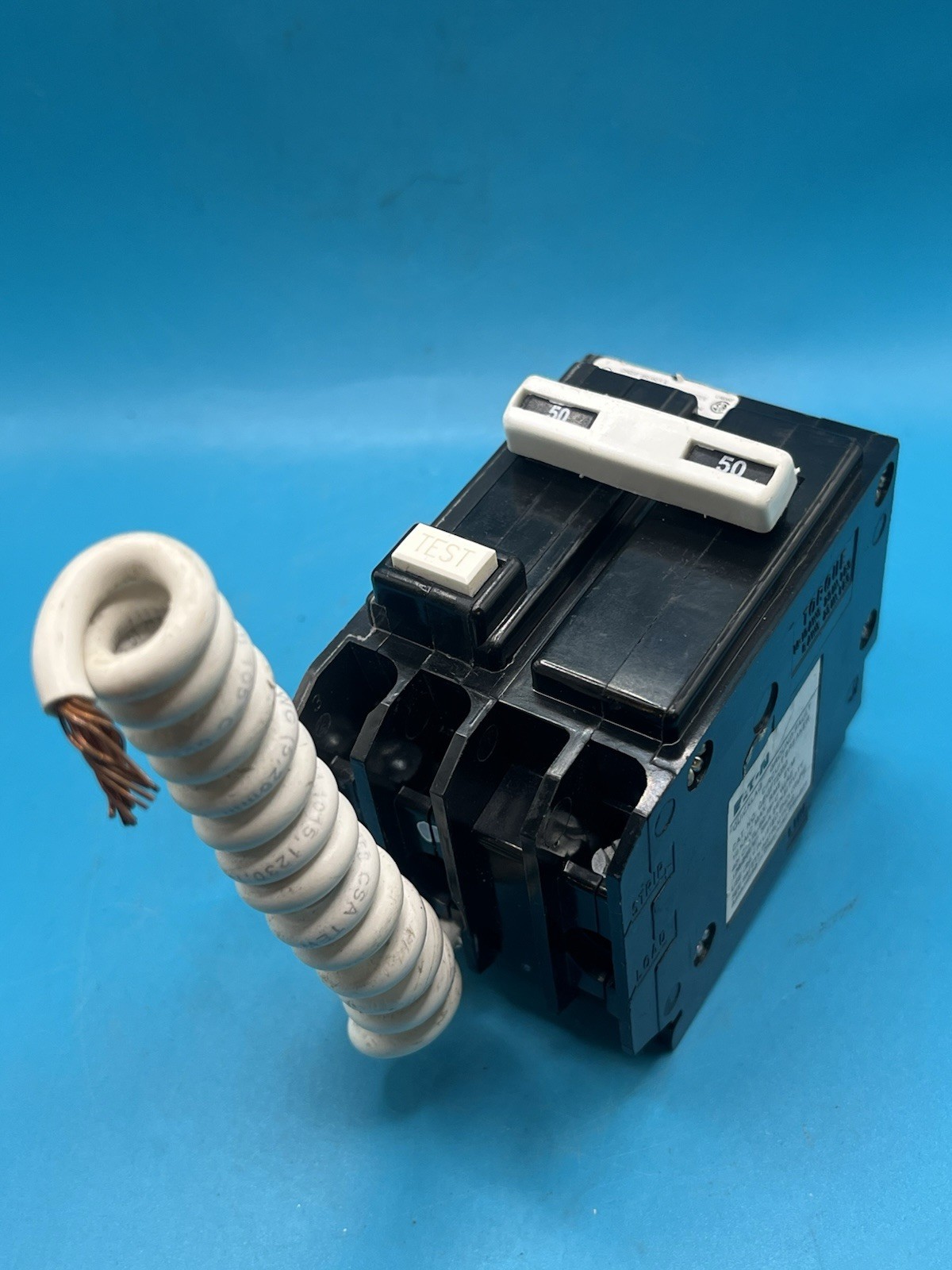 Eaton QBGFT2050 Circuit Breaker 50 Amp Bolt-On Ground Fault Self Test