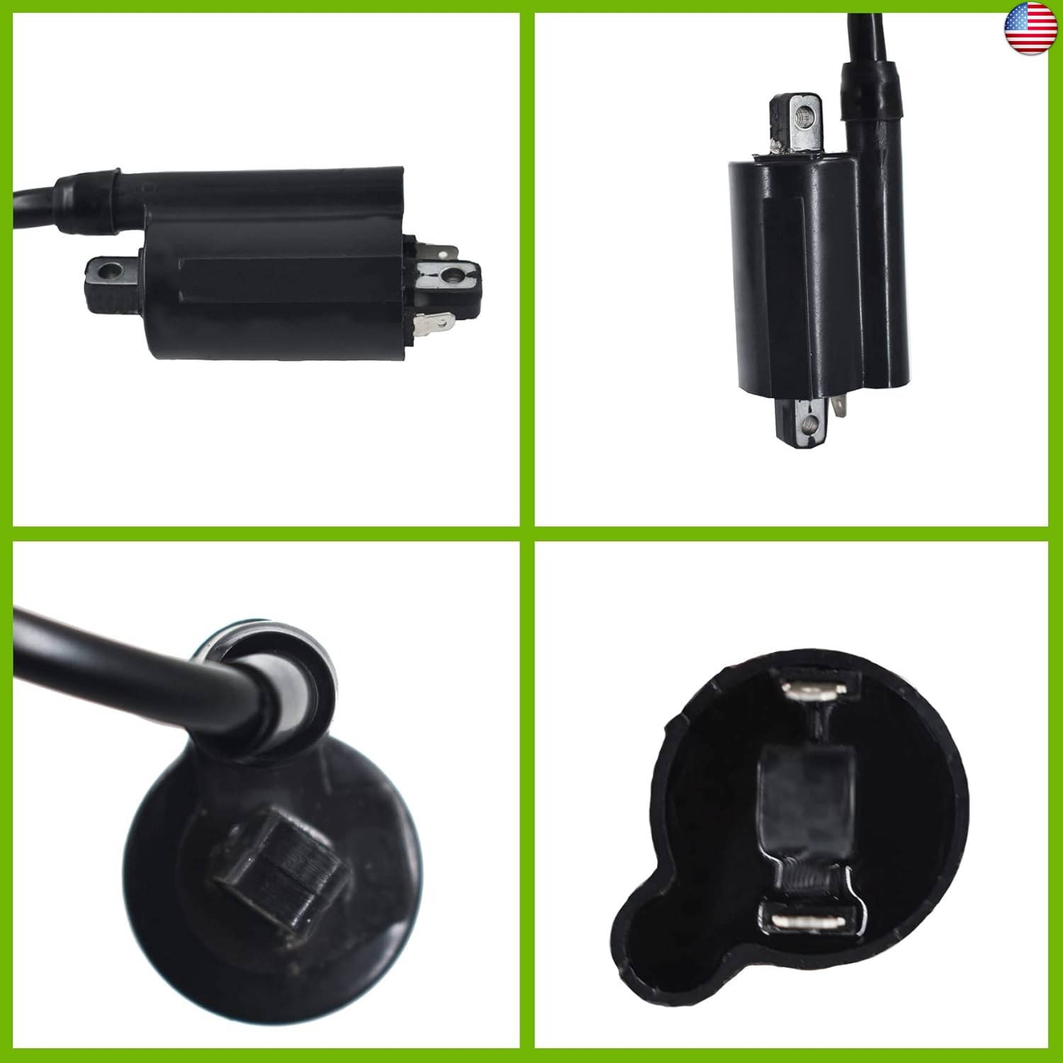 waltyotur 2Pcs Motorcycle Ignition Coils Replacement for Kawasaki EX500 EX500A
