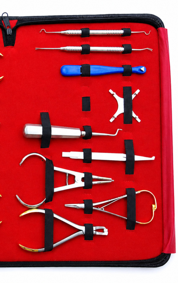 Safeer Surgical 18PCS Basic Orthodontic Dental Instruments Kit Stainless Steel