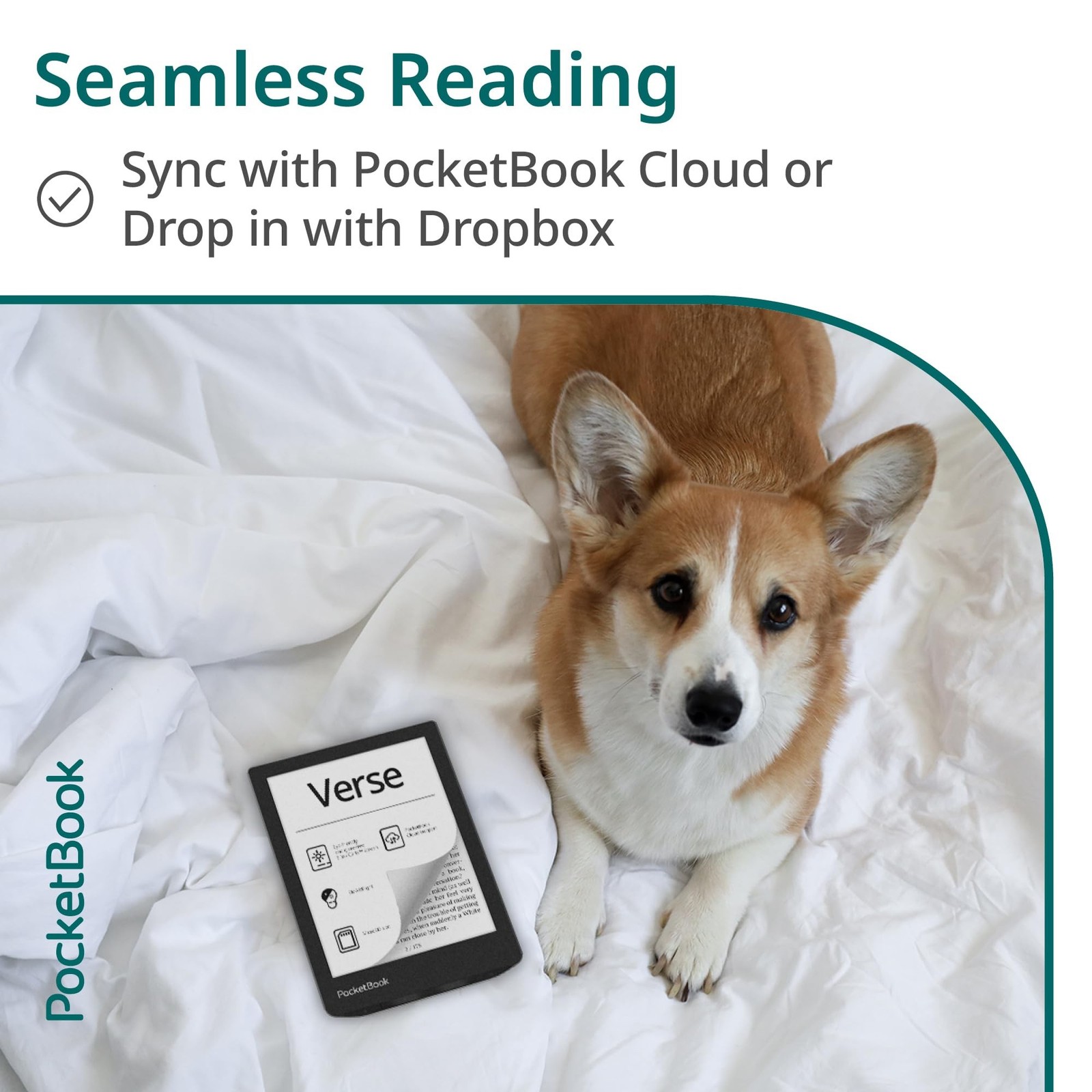 PocketBook Verse E-Reader | Eye-Friendly 6» E-Ink Carta™ HD Touchscreen |