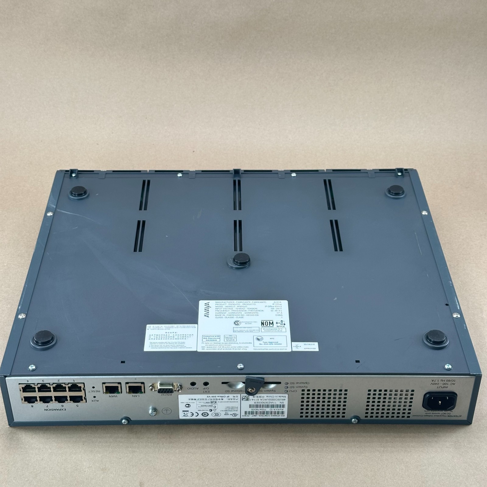 Avaya IP Office 500 V2 Phone System w 4 DS Cards PRI-U Trunk Card Used