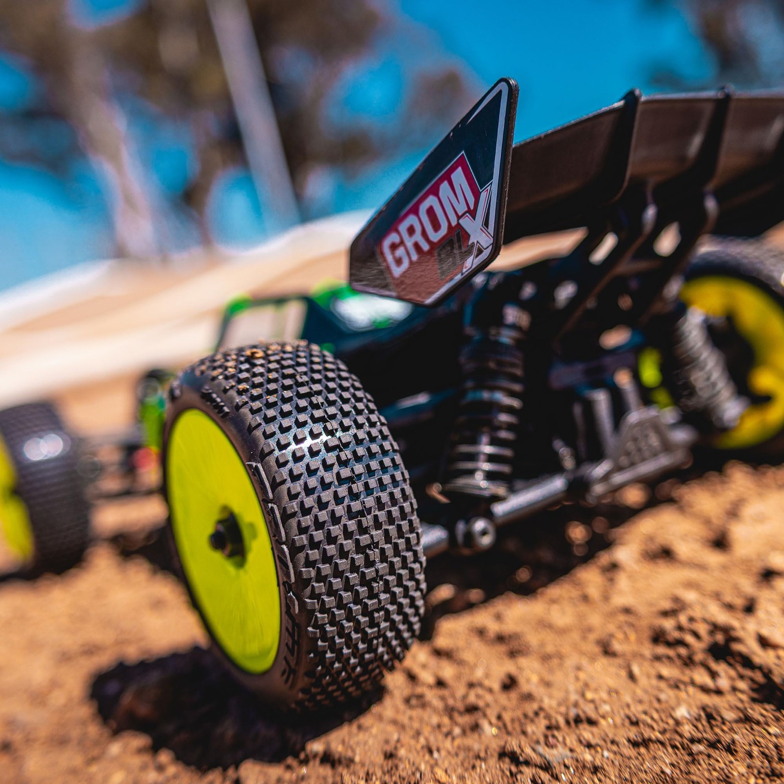 Pro-Line Racing Hole Shot 3.0 Buggy Tires Mtd Velocity Yellow Wheels For Arrma