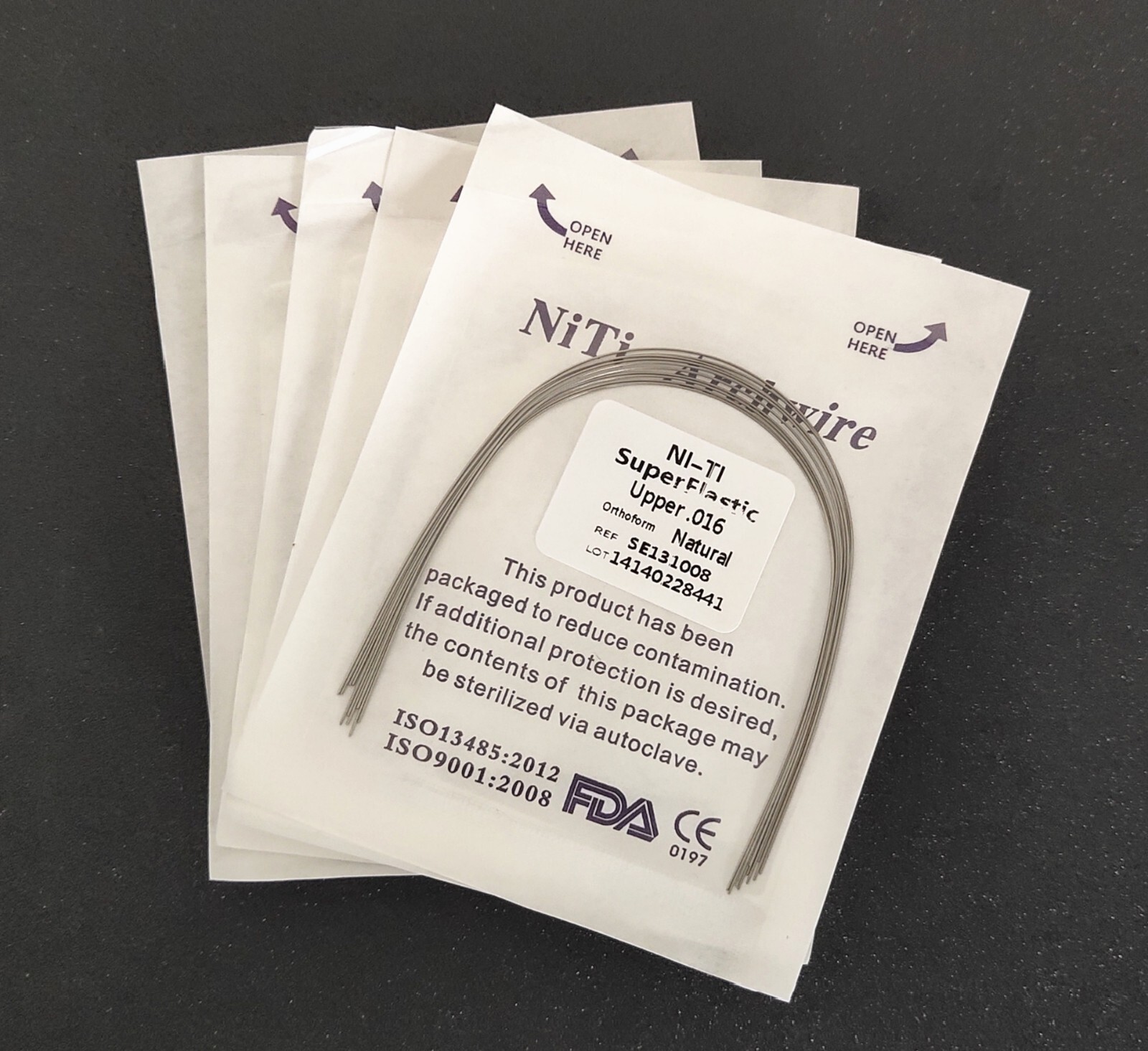 10Pcs Dental Orthodontic Super Elastic Wire Niti Round Arch Wires Ovoid/Natural