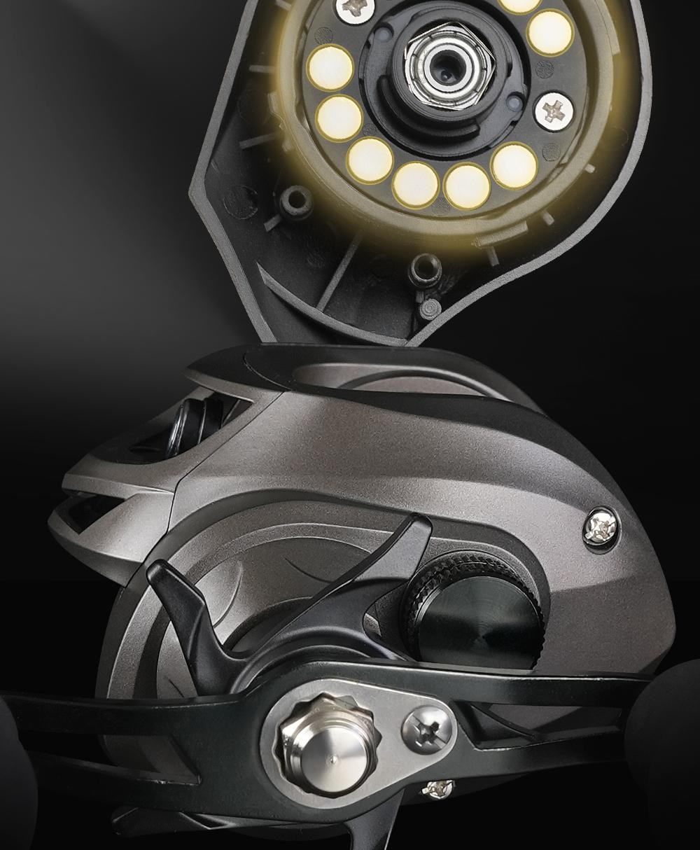 Rooblinos AK Baitcasting Reel 7.2:1 18LB Max Drag Freshwater Saltwater 2+1BB Pro
