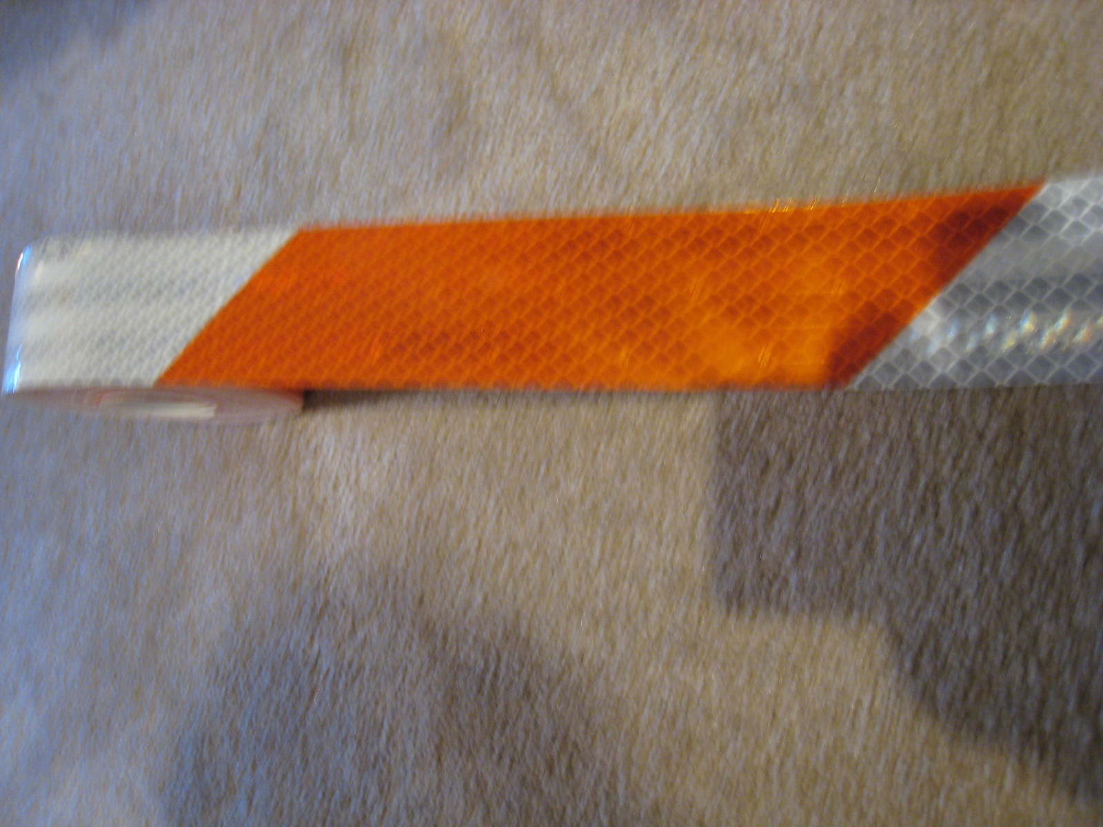 3M 1-1/2 x25′ WHITE ORANGE 8.5 DIAGONAL PRISMATIC REFLECTIVE CONSPICUITY TAPE