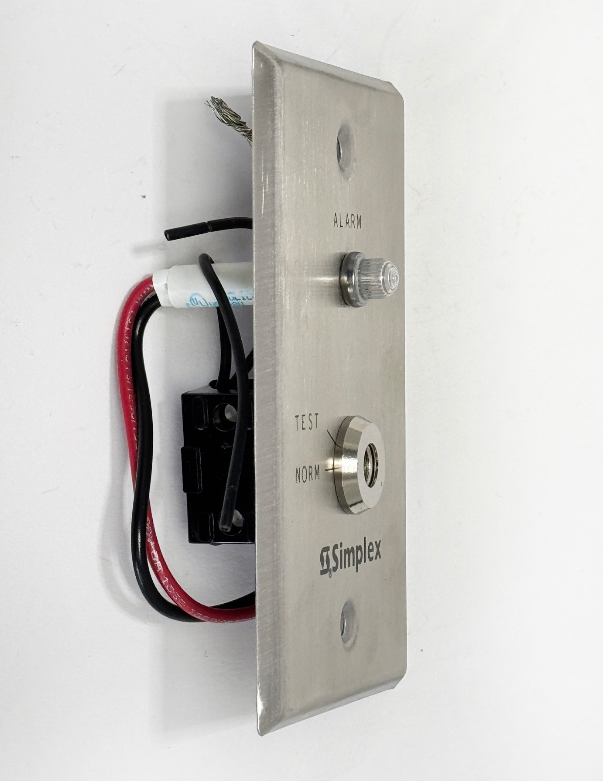 NEW SIMPLEX 2098-9806 Remote Test Station Red LED Key Switch 0621151 Steel