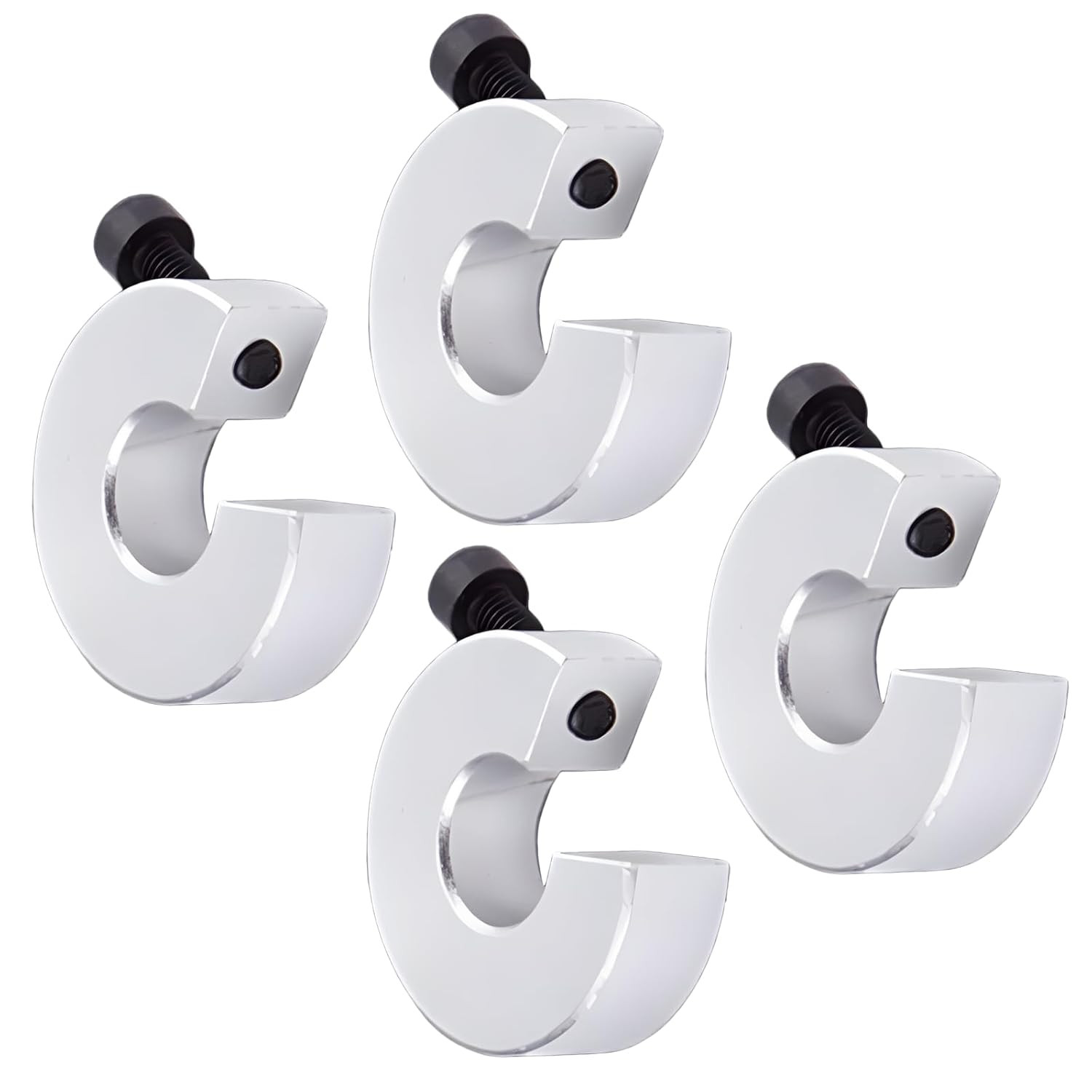 4pcs SBR20 Linear Rail Shaft Stop Collars, Aluminum Alloy Shaft Limit Fixing Rin