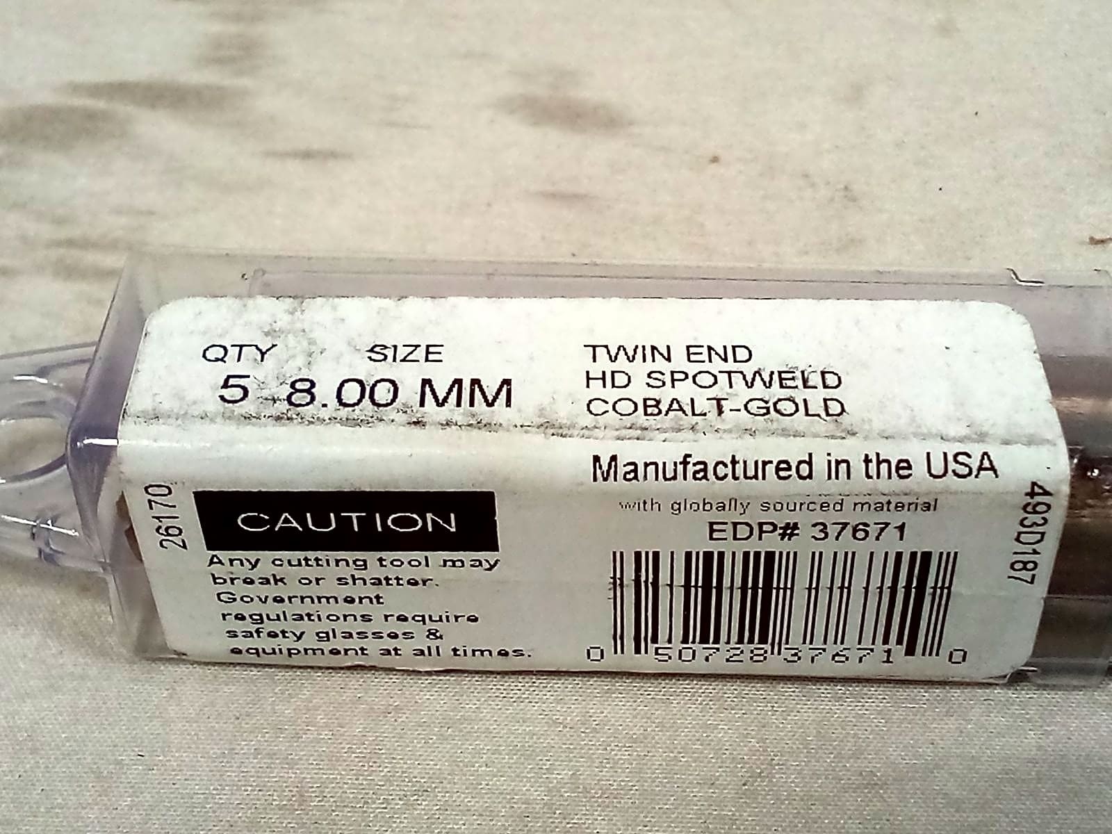 Viking Drill and Tool 37671 Type 187 Gold Cobalt Twin-End Spot-Weld Drill 5-Pack