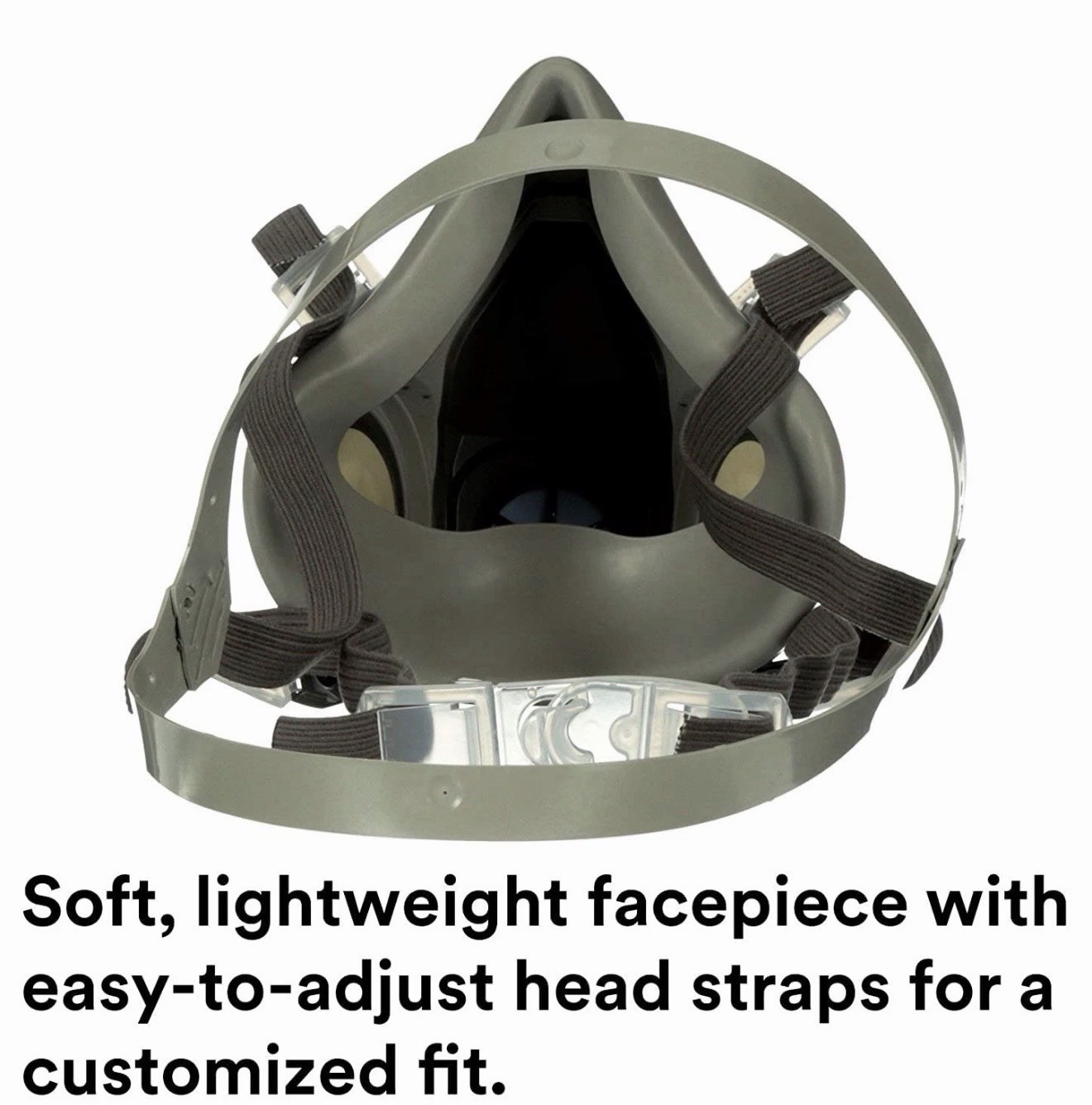 3M 6300 Half-Face Reusable Respirator, NIOSH, Bayonet, 4-Point, MEDIUM