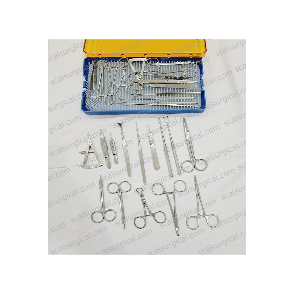 14 Pcs Blepharoplasty Surgery Instrument Set With Plastic Box Eyelid Surgery