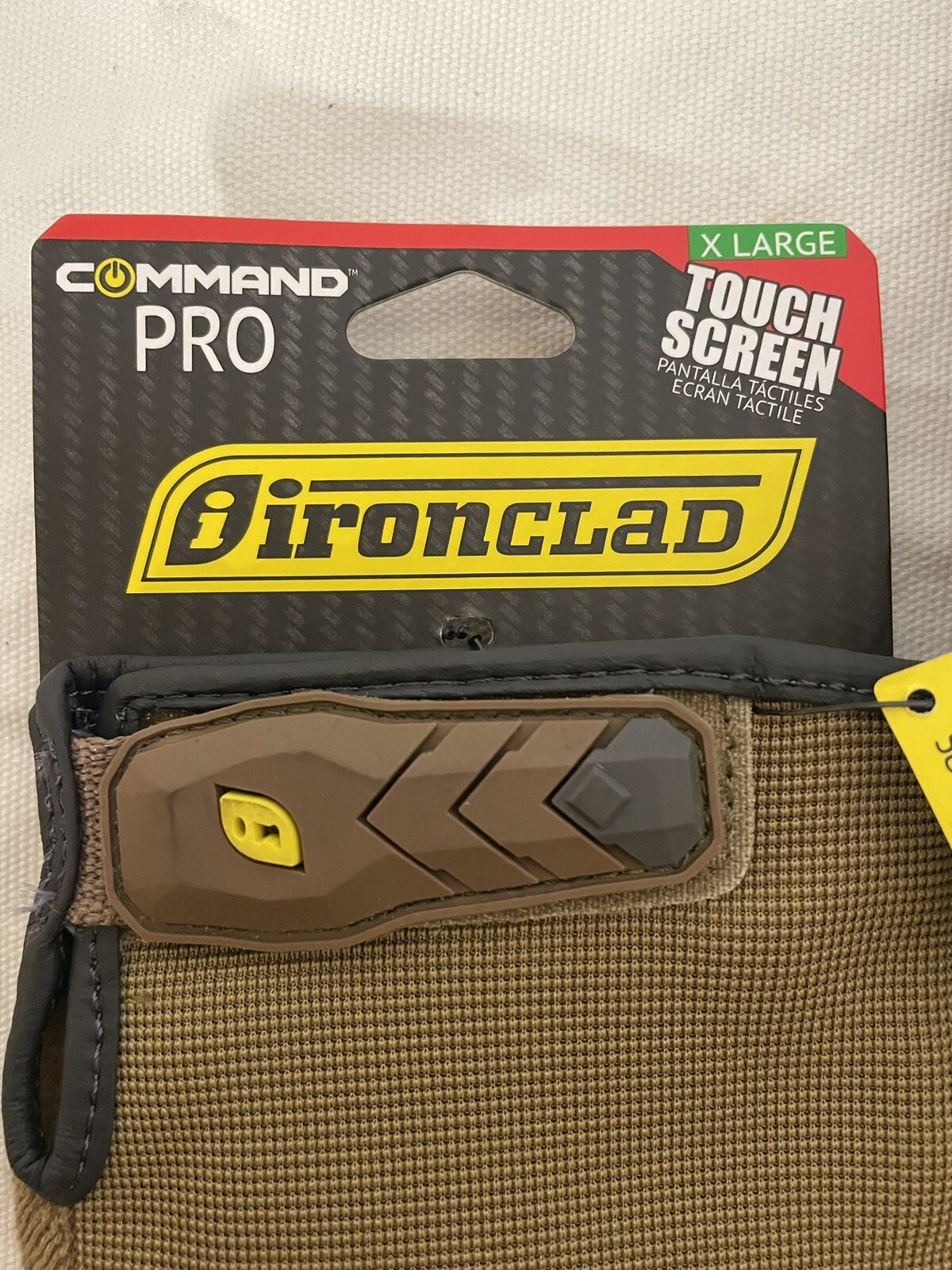 (2) Pair Ironclad Command Pro, IEX-PPG-05-XL Touchscreen Gloves, Size 10 (XL)