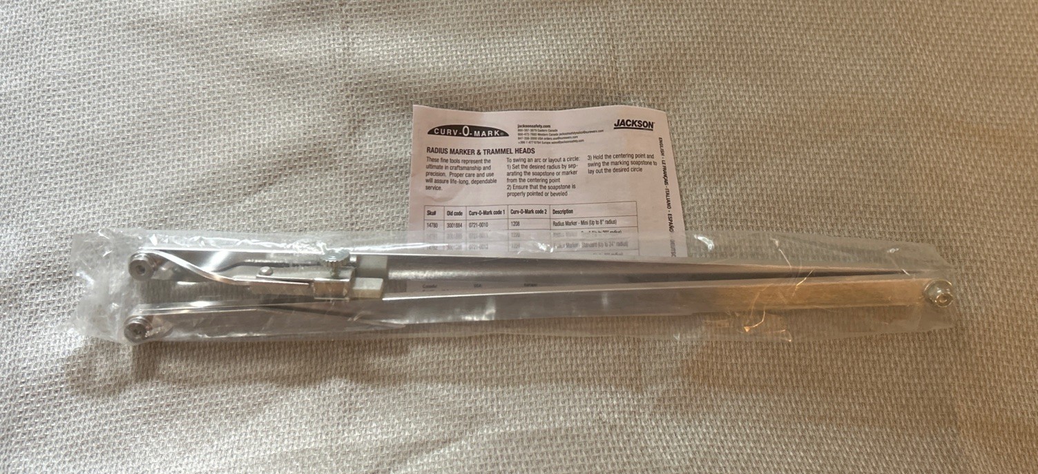 Jackson Safety Large Radius Marker 14783 J1887 Curv-O-Mark