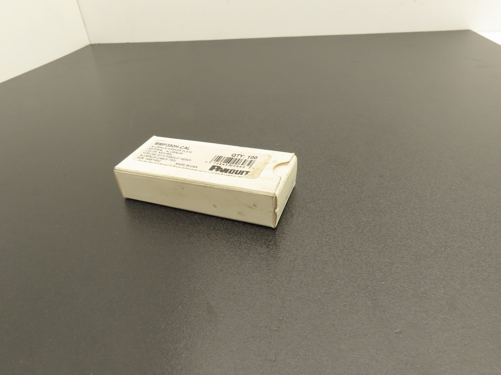 Panduit MMP350H-CAL Aluminum Marker Plate Box of 100 Pcs