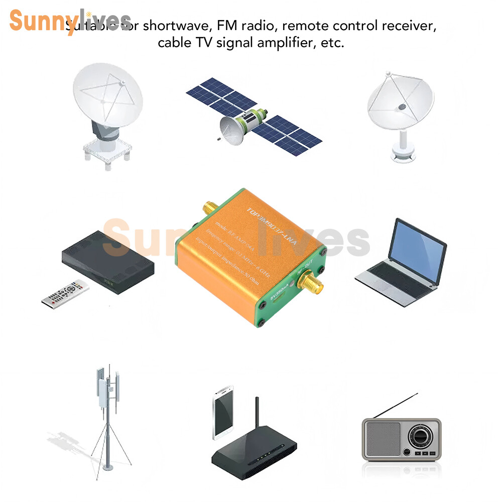 RF AMP 0.1MHz-6GHz Low Noise Amplifier TQP3M9037-LNA RF Amplifier Module SMA
