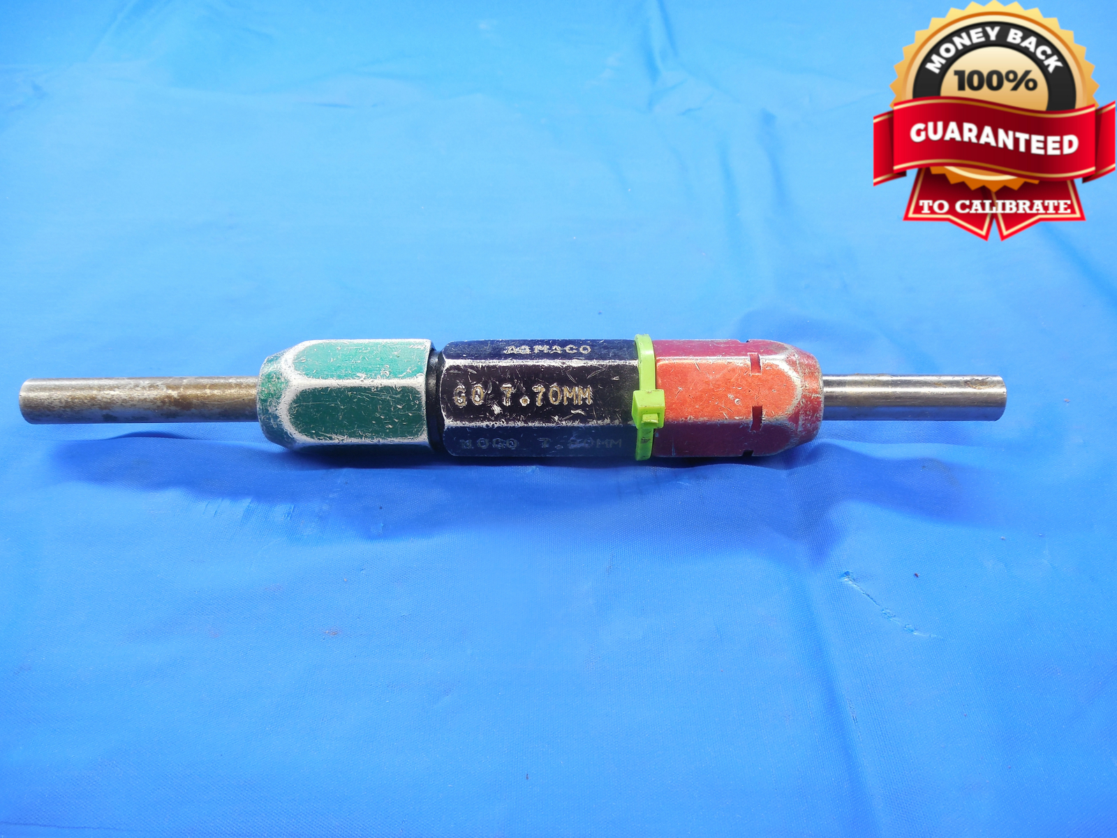 7.700 & 7.800 CL X METRIC PIN PLUG GAGE GO NO GO 8.000 -.300 8 .3031 7.70 7.80