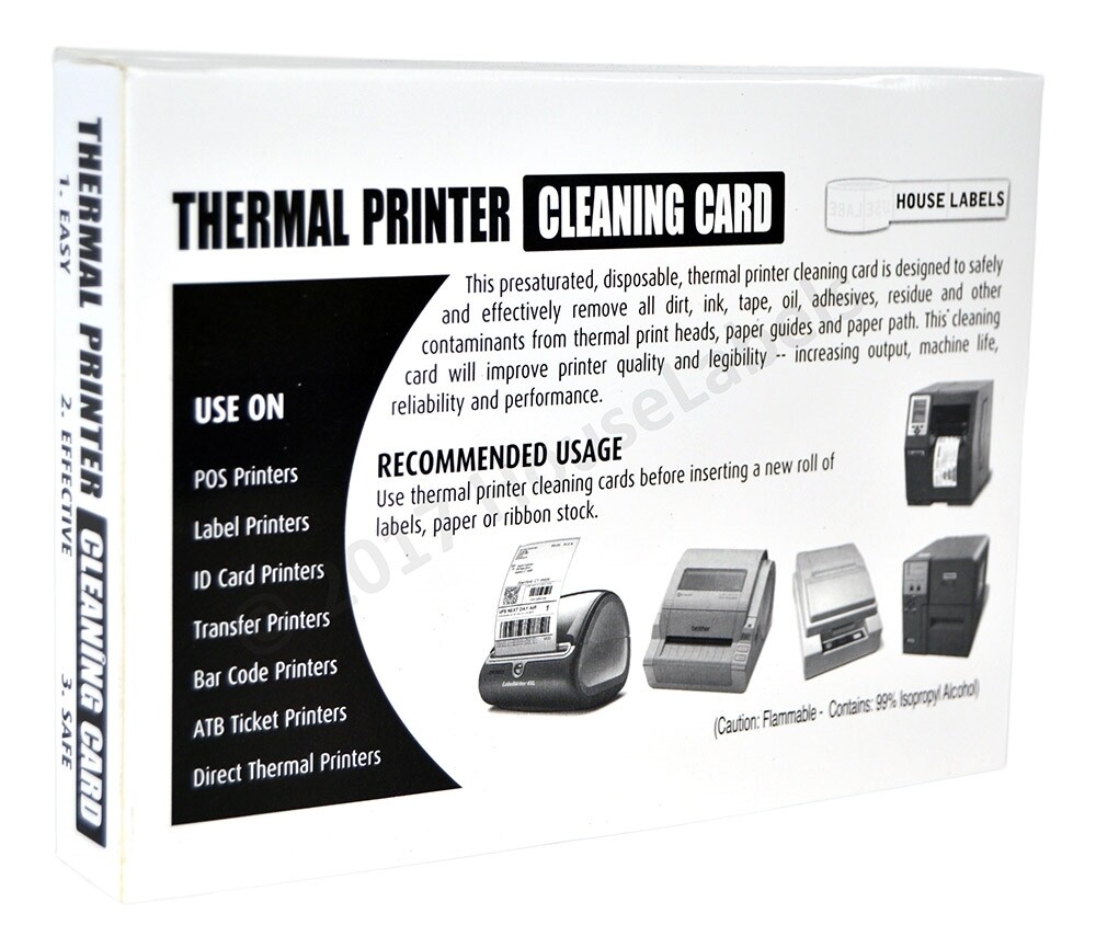 25 DYMO Compatible 60622 CLEANING CARDS, 4″ x 6″ Works Great For DYMO 1744907