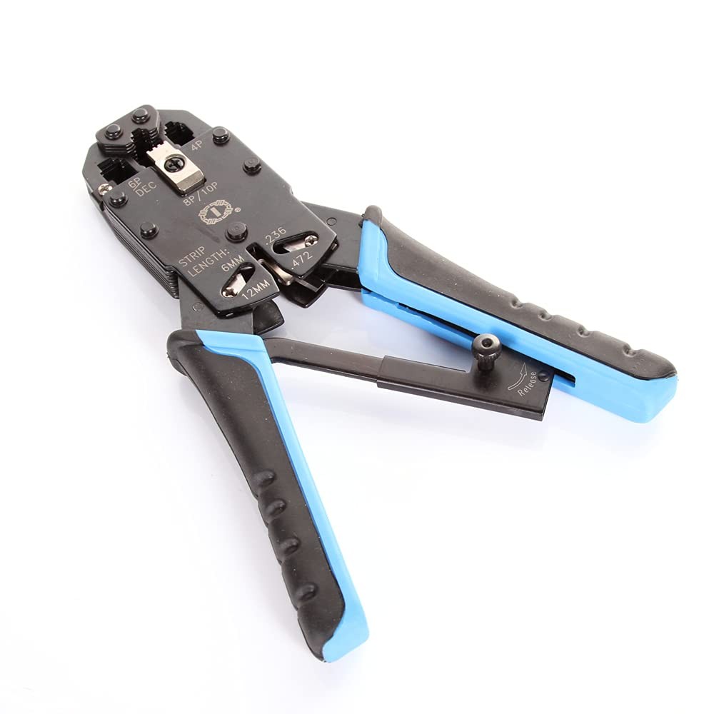 RJ11/RJ12/RJ45/RJ50 10P 8P 6P 4C Network LAN Cable Crimper Modular Plug Crimp…