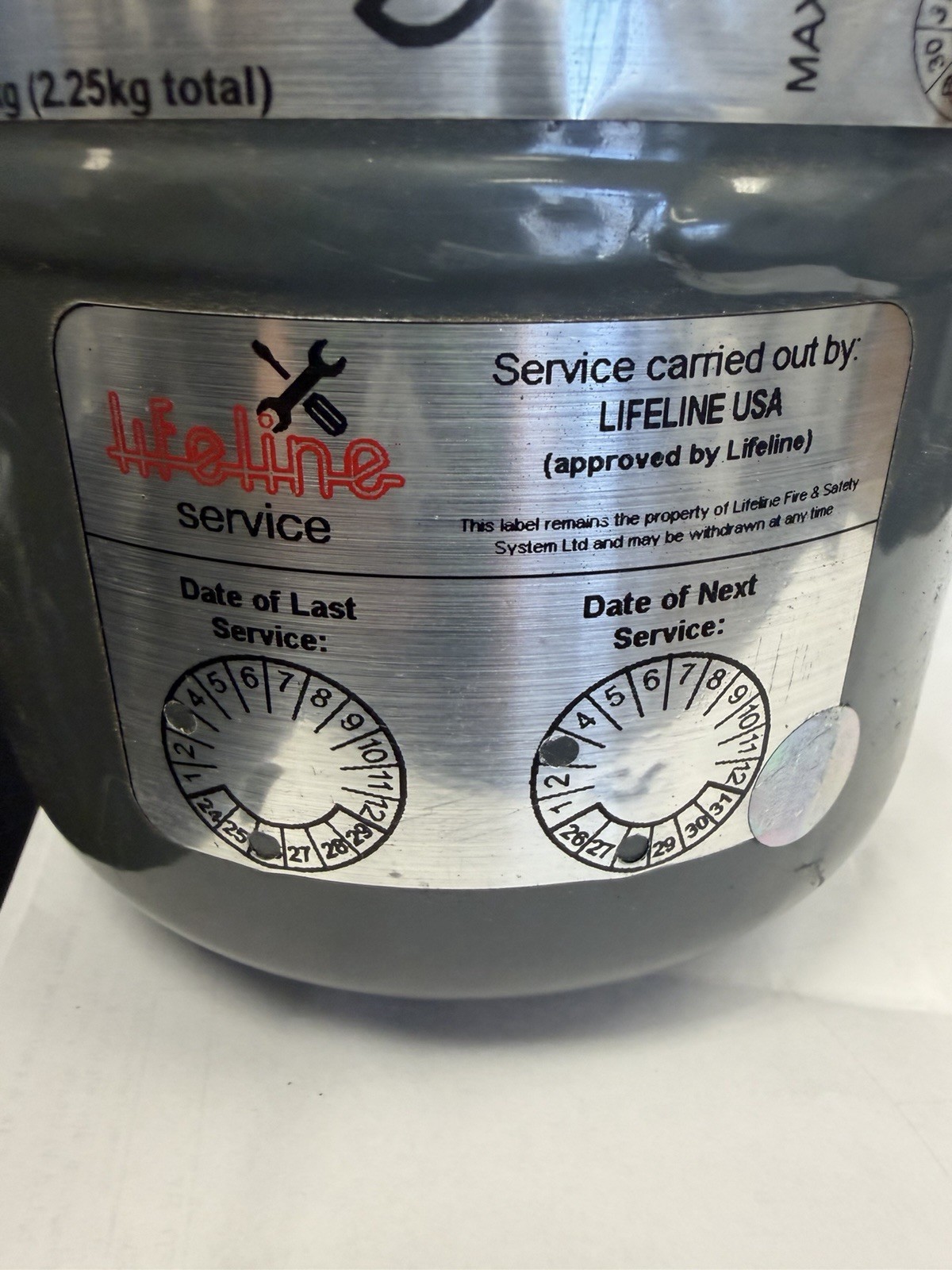 Lifeline 360 2.25kg (bottle only) Extinguisher Cylinder