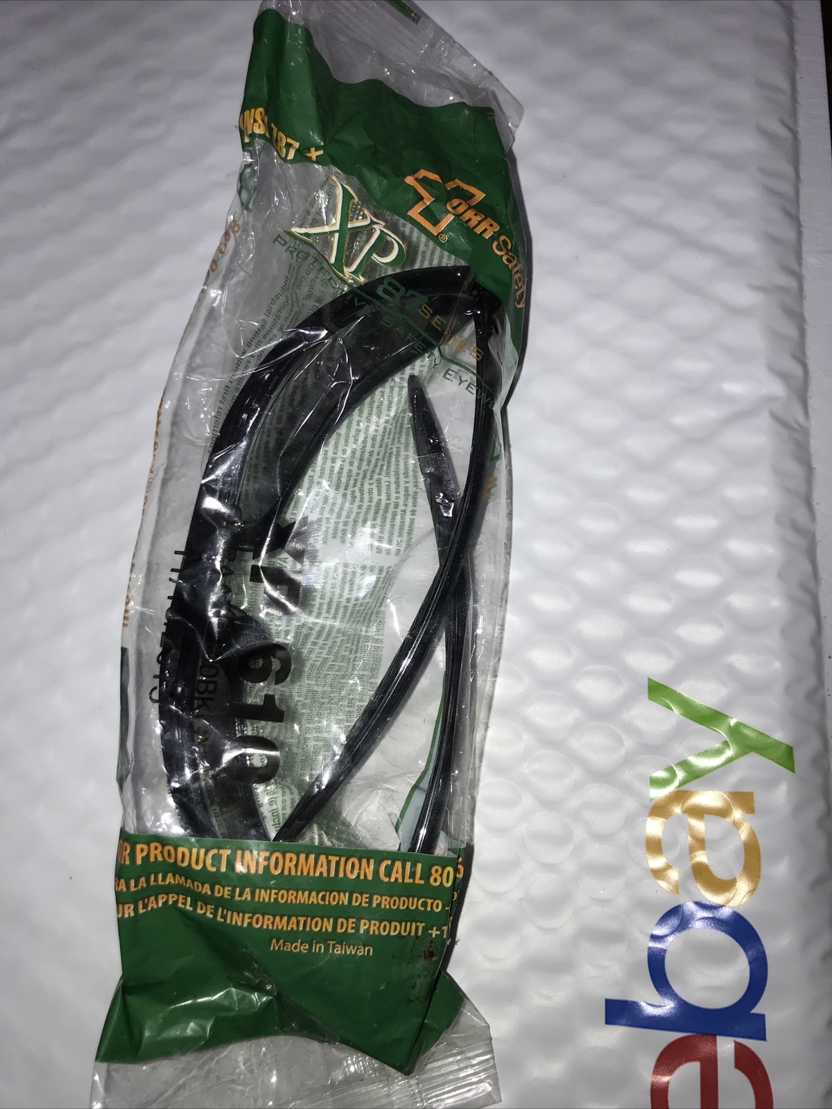 ORR Safety Protective Eyewear Glasses XP87 Series XP610 DARK Lens sealed NIP