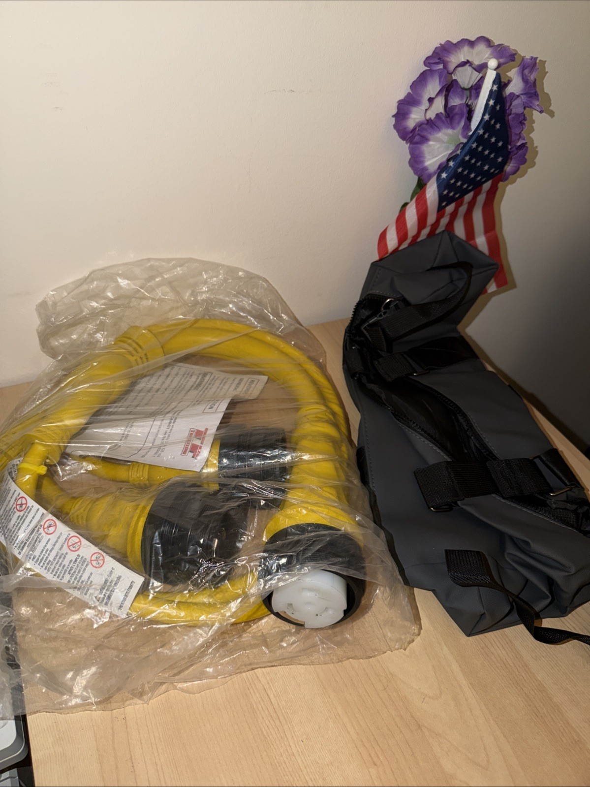 Marine Shore Power Cord Reverse Y Adapter 2X L5-30P to SS2-50R Cord Splitter