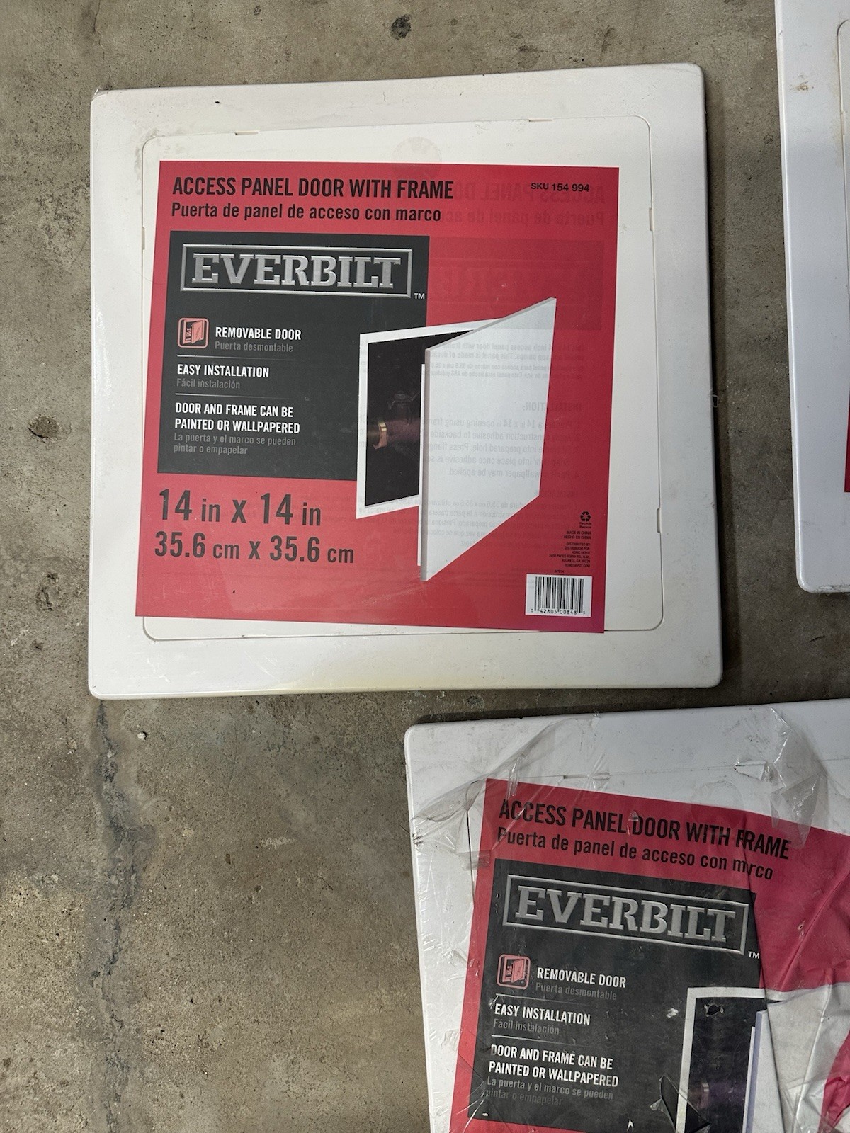 Lot Of 3 Everbilt 14 in. x 14 in. Access Panel with Frame Some Wear On Them