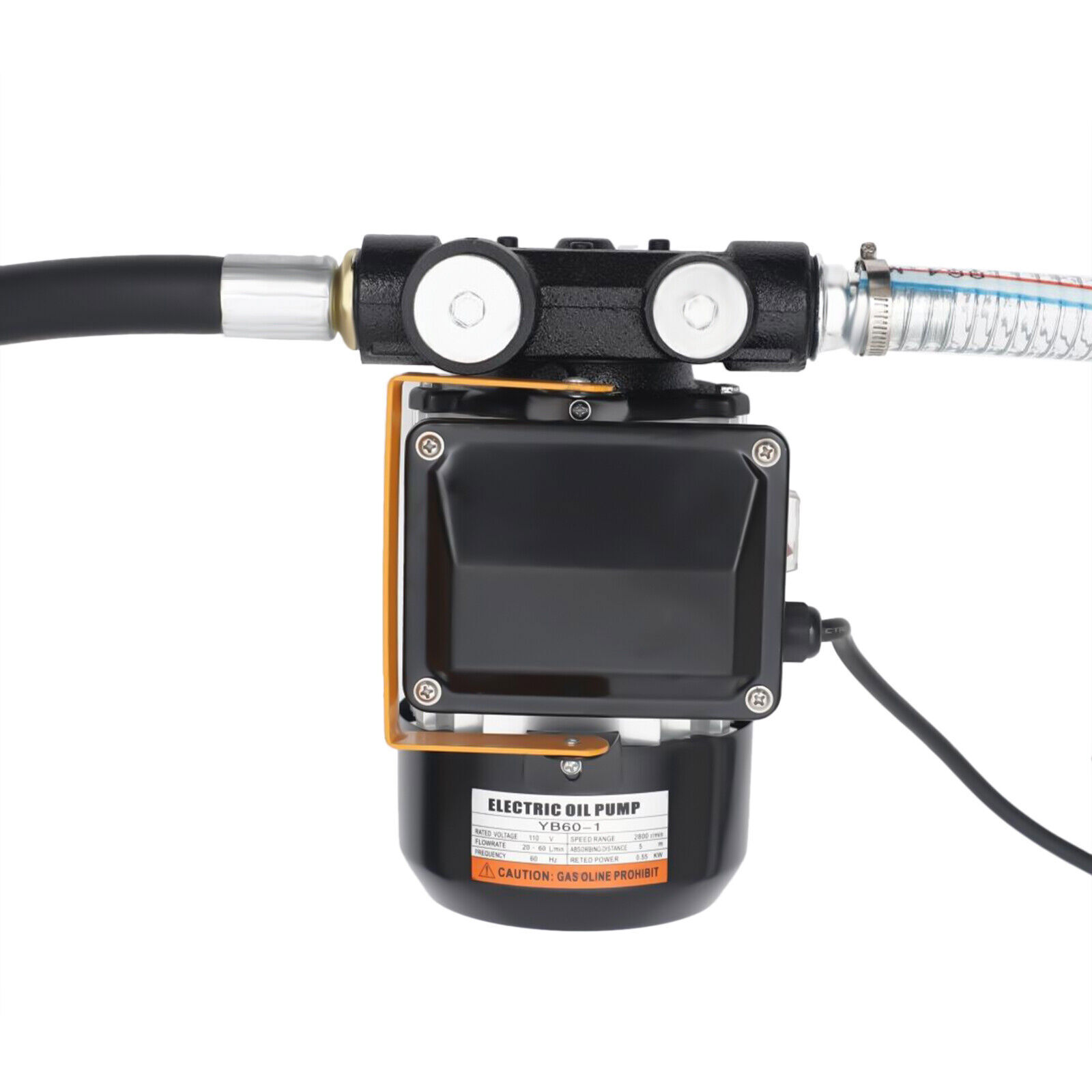 110V Self-Priming Pume W/ Hose Nozzle Electric Diesel Oil Fuel Transfer Pump Kit