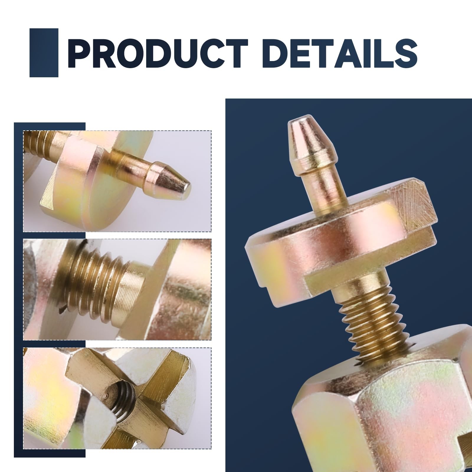 HC1B Pivot Pin Set Compatible with Malco HC1 and HC2 51mm x 6.35mm, Gold