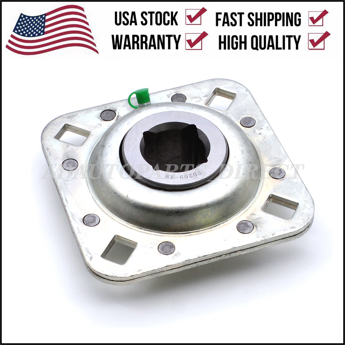 FOR Agricultural Disc Harrow Bearing Unit 1 1/8″ Square Bore FD209RM
