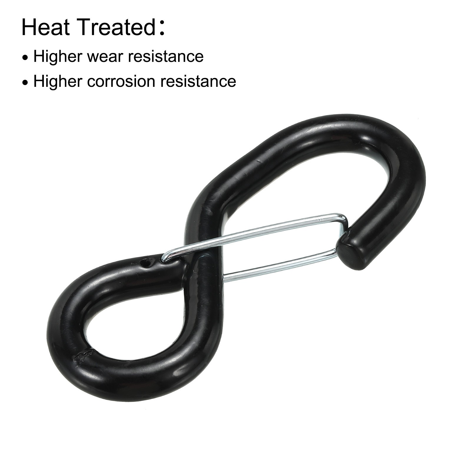 Ratchet Strap S Hook with Latch Load 3306 Lbs for 1″ Tie Down Strap 4pcs