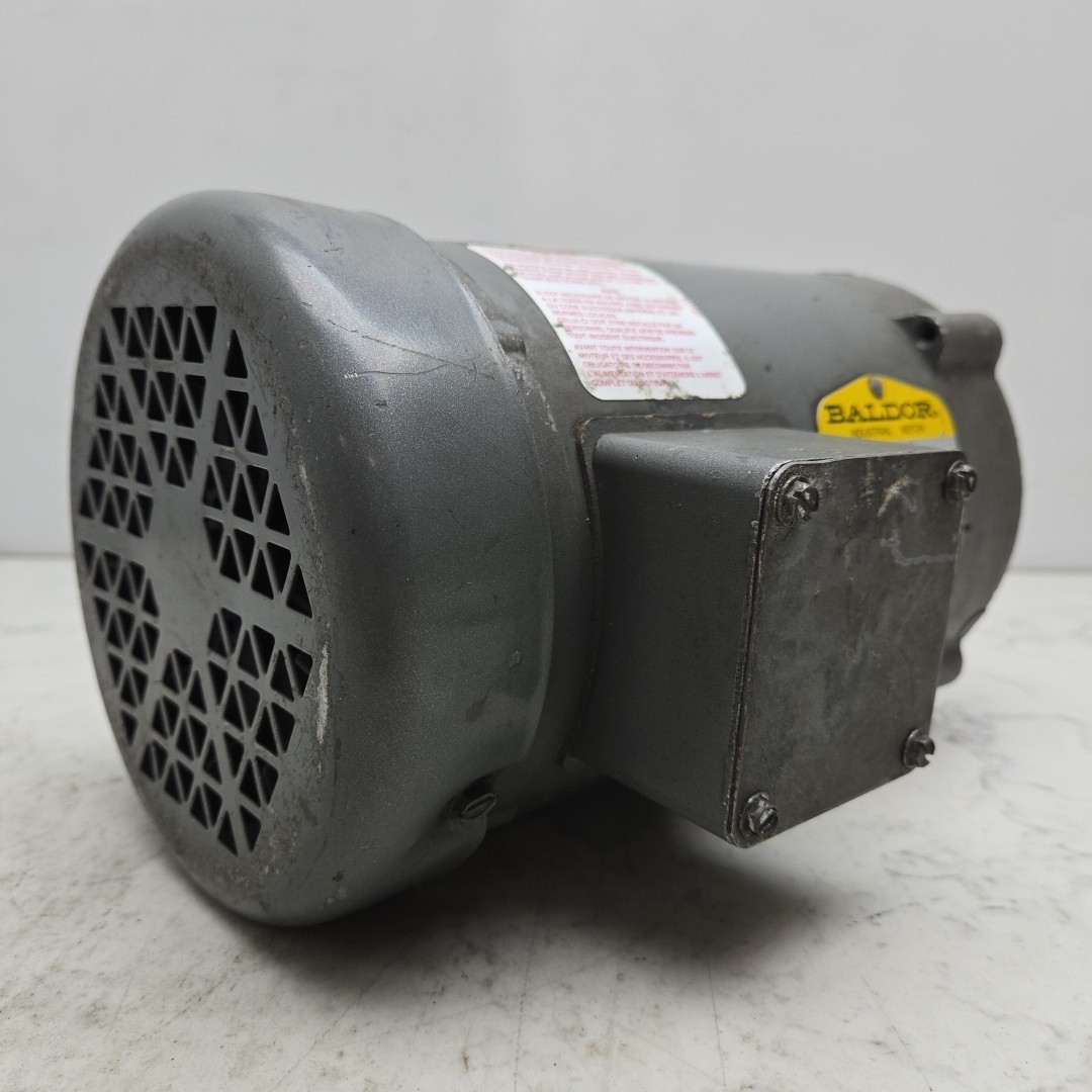 Baldor KM3454 Industrial Electric Motor 1/4 Hp 1725 Rpm 230/460 Volt 3Ph 56C Fra