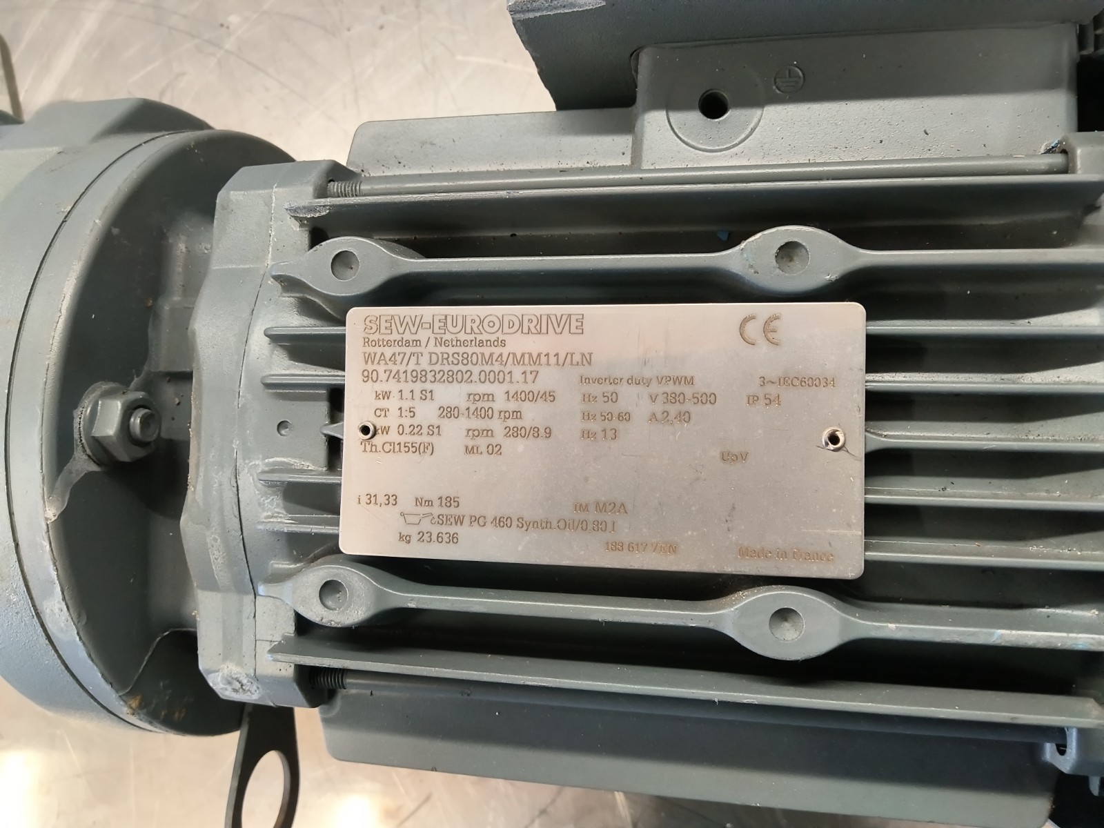 SEW Movimot WA47/T DRS80M4/MM11/LN