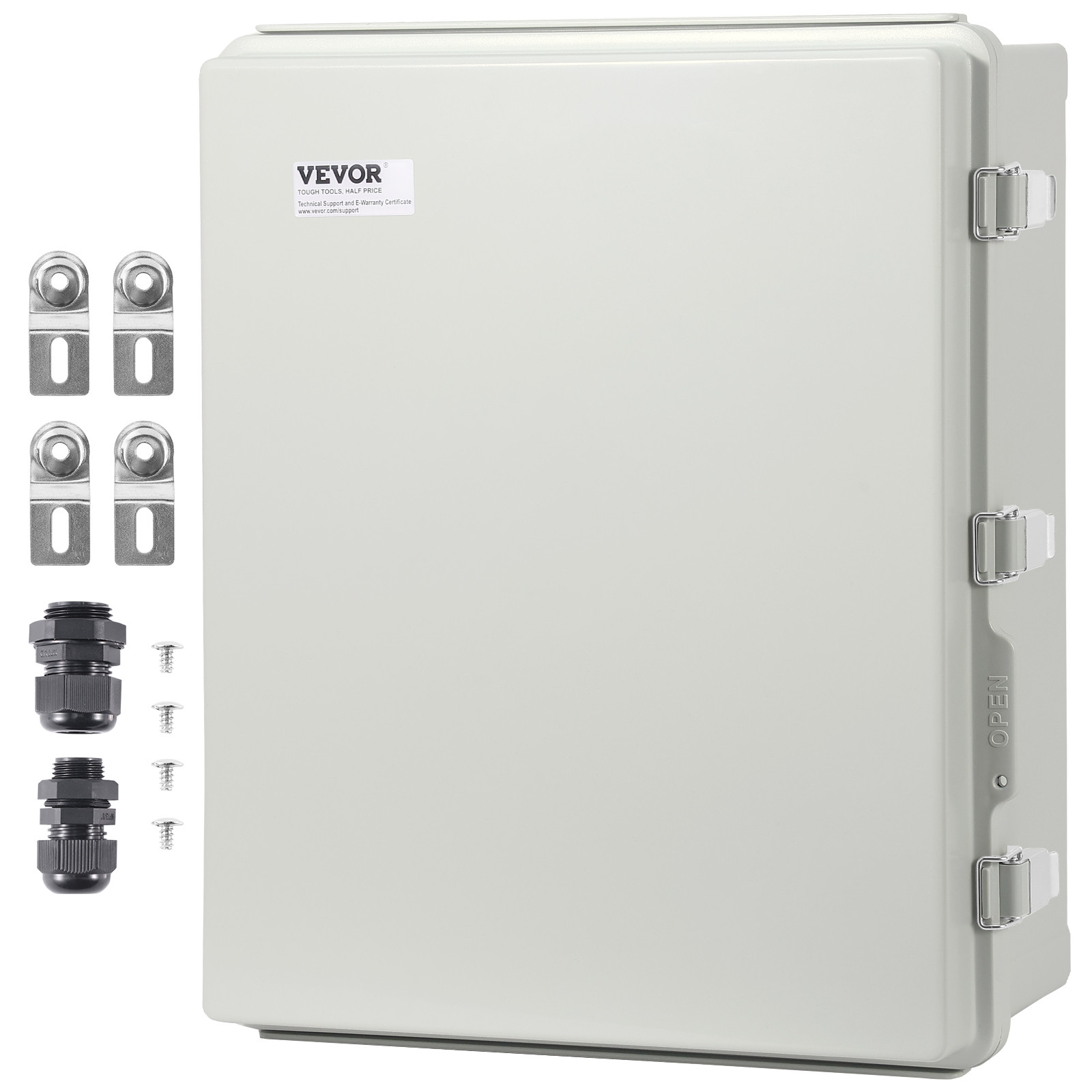 VEVOR Outdoor Junction Box 13.78×9.84×5.90 in ABS Plastic Electrical Enclosure