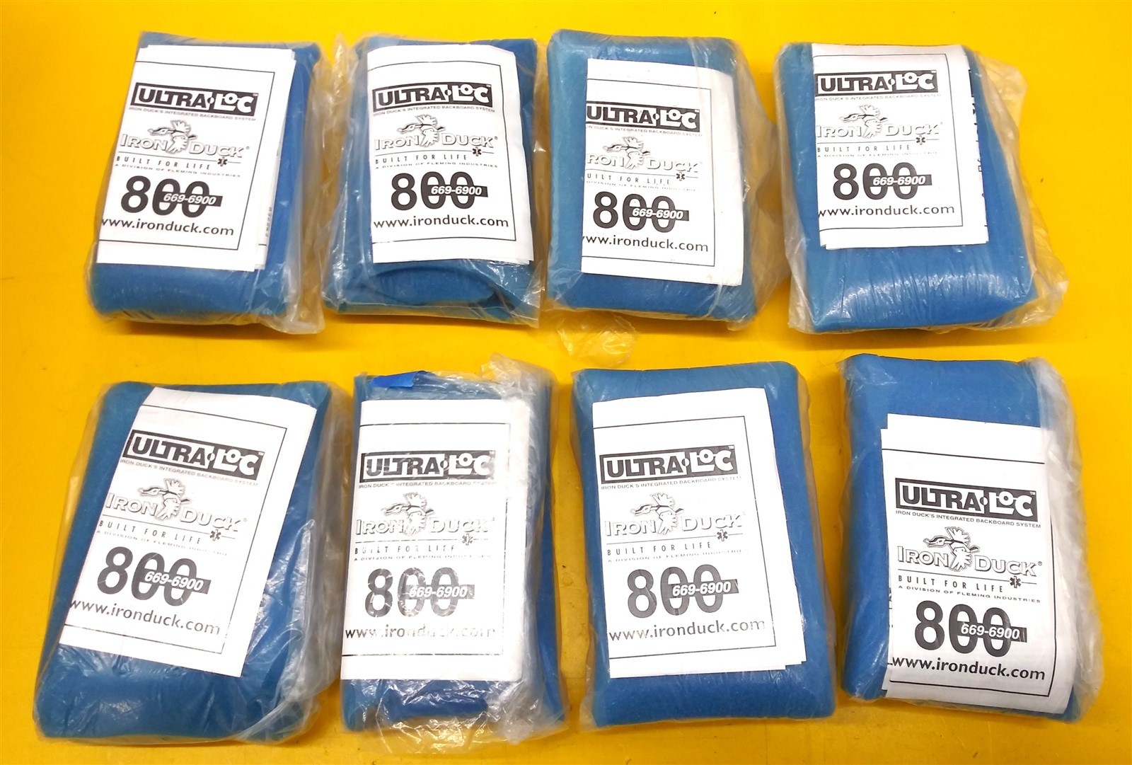 ⭐️⭐️⭐️⭐️⭐️ Iron Duck Ultra Loc Disposable Foam For Head Loc Blocks Blue Lot of 8