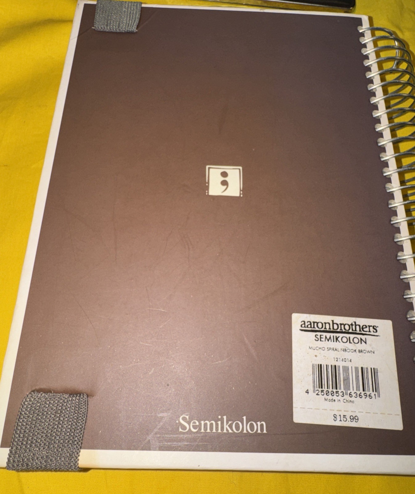 Aaron Brothers Semikolon Notebook