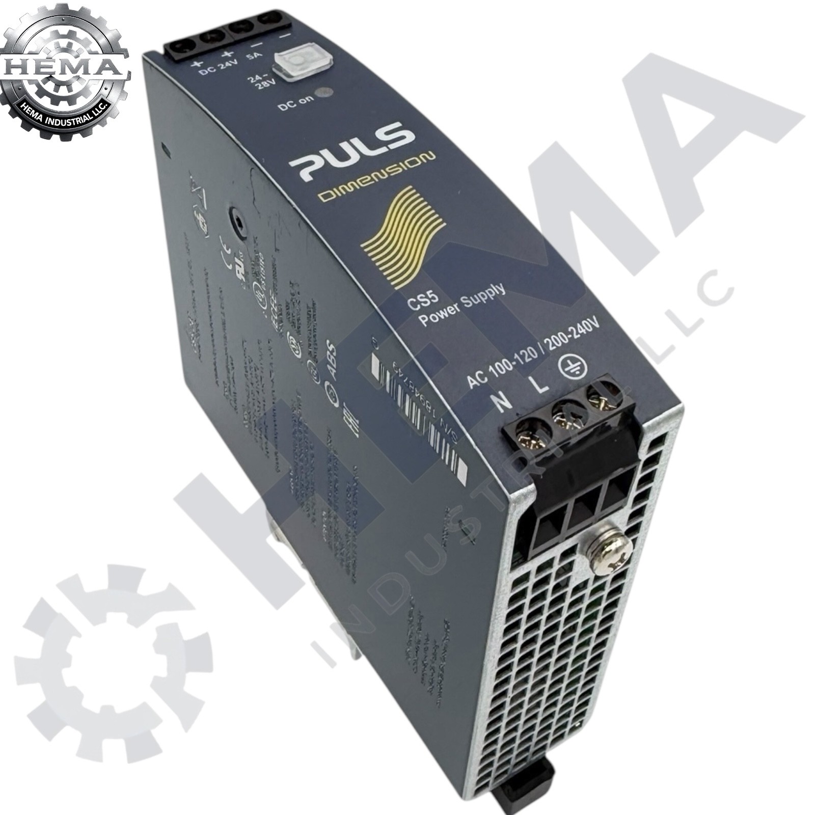 PULS CS5.241 DIMENSION Power Supply 24V 5A 120W DIN Rail NEW SURPLUS NO BOX