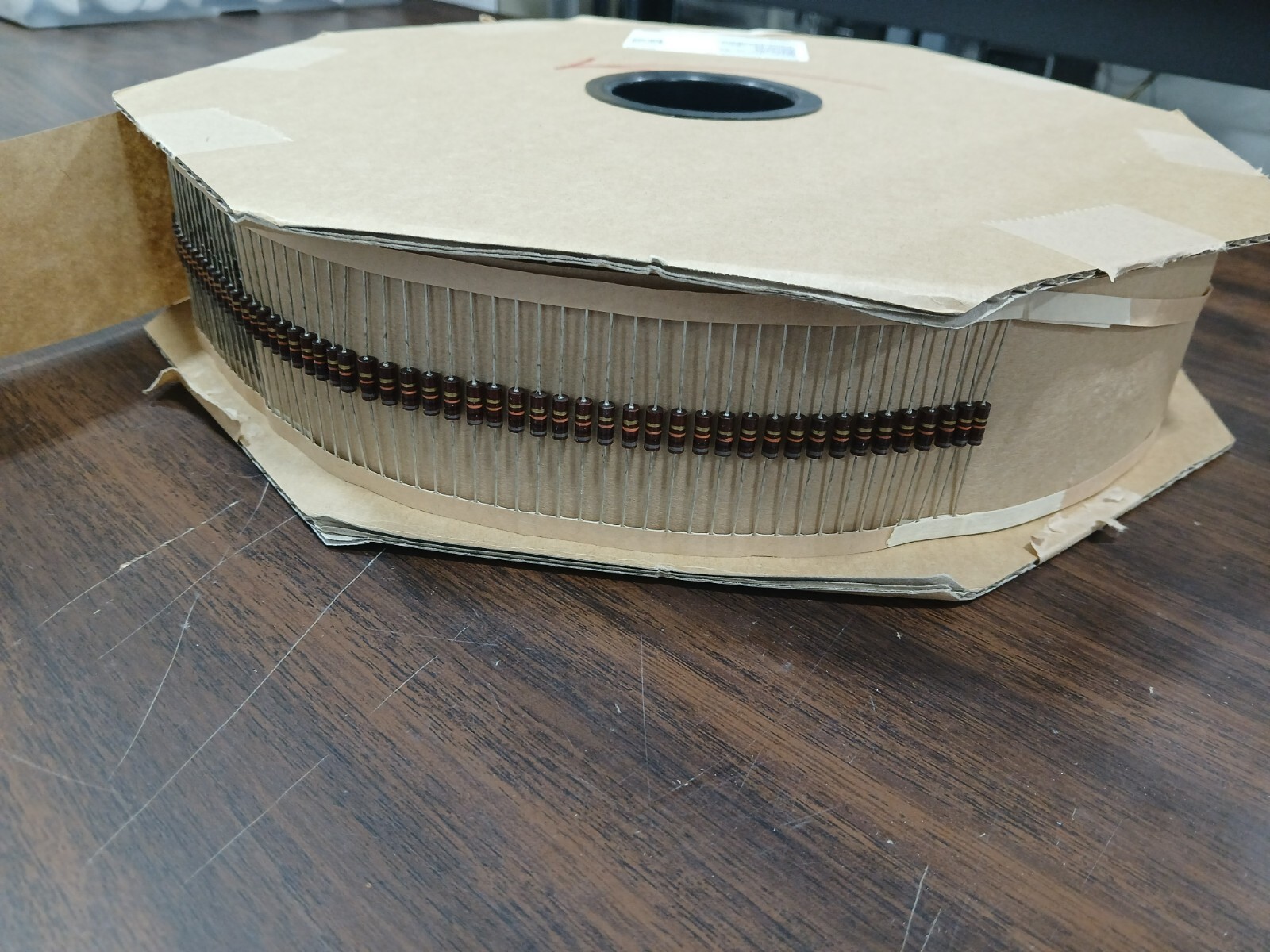 Reel of 5,000 – 10k Ohm Carbon Comp Resistors, 1/2 (.5) Watt, Tolerance ±5 % SEI
