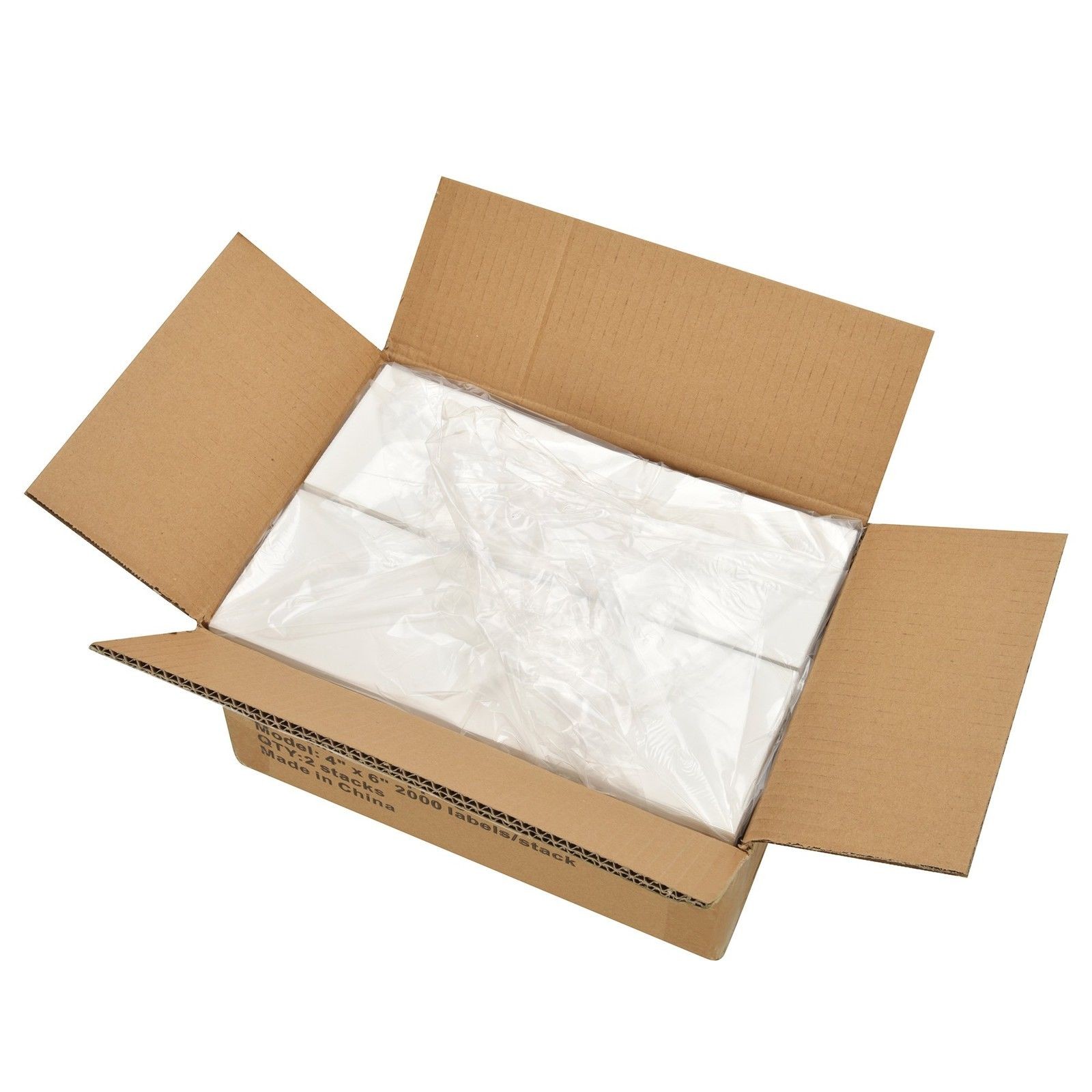 4X6 Fanfold Direct Thermal Shipping Labels for Zebra & Rollo Printers 4000-20000