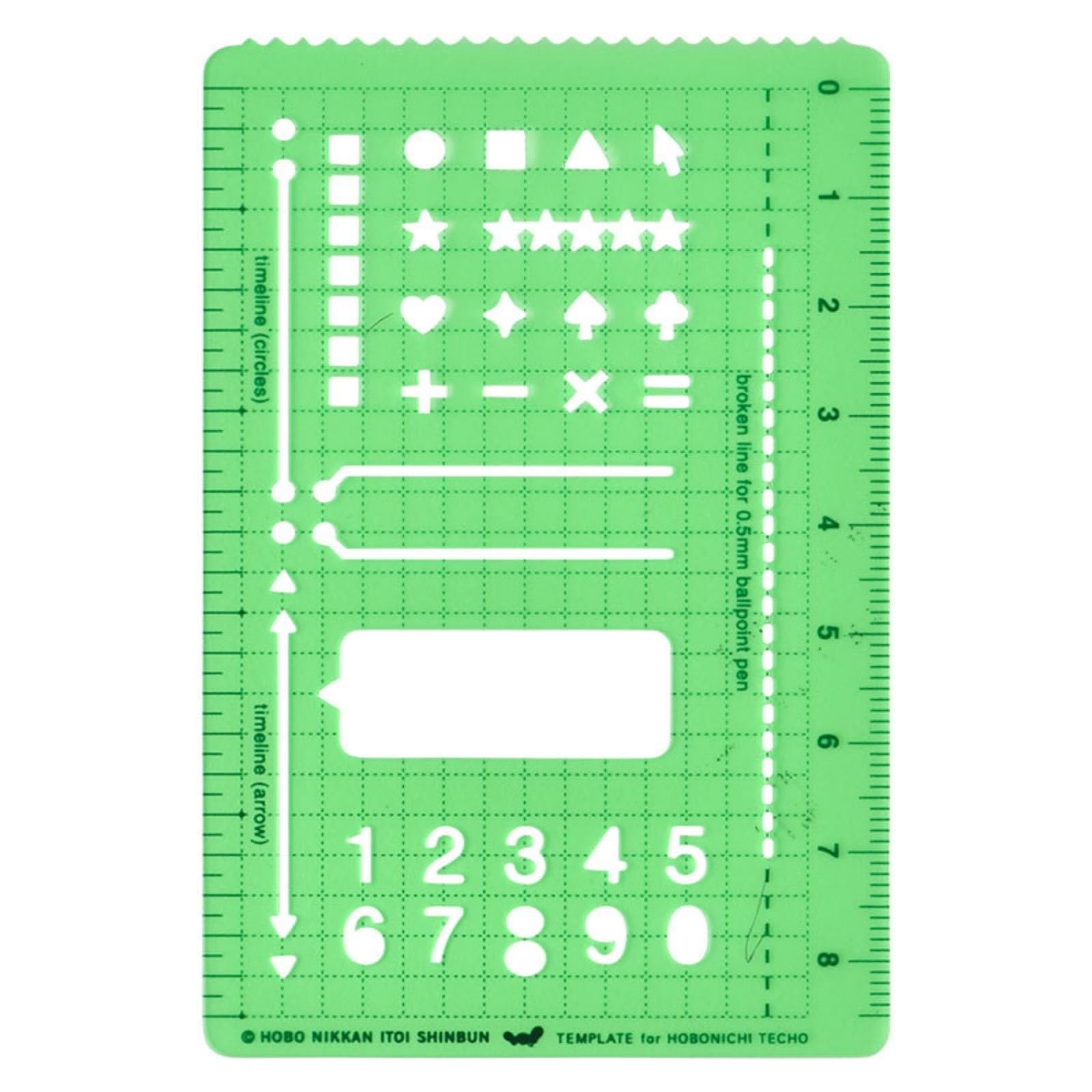 Hobonichi Template Basic Notebook Original 2.5 x 3.7 x 0.02 inches
