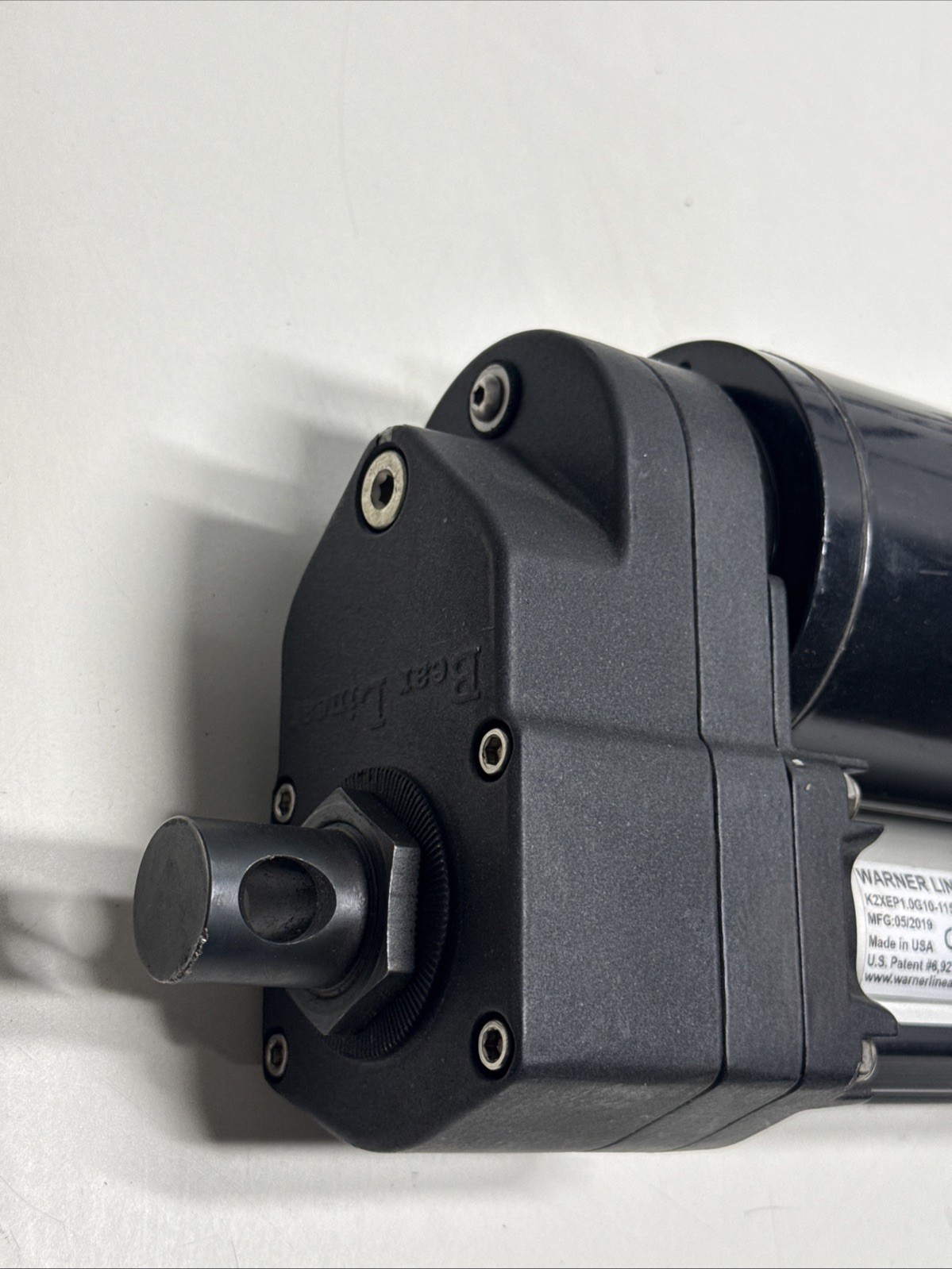 K2XEP1.0G10-115V-18 Actuator, Warner Linear B-Track K2, 1 x 115 V, 18” Stroke