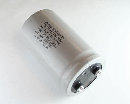 1x 3300uF 200V Large Can Electrolytic Aluminum Capacitor DC 3300mfd Surge 250V