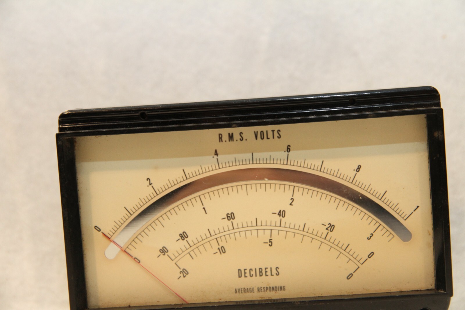 Vintage no name R.M.S. Volts Decibles Panel Meter 5060-6084