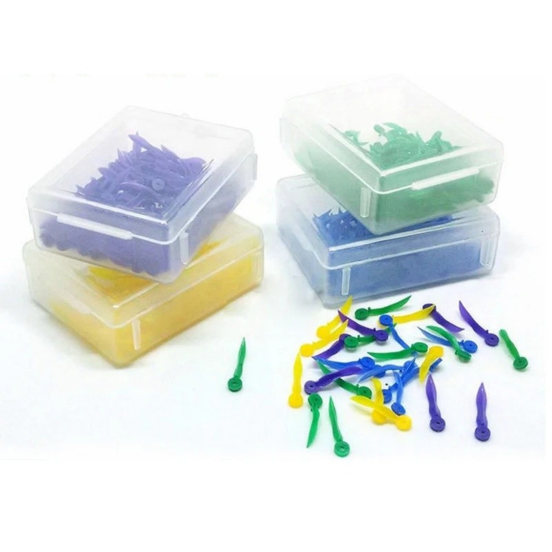 100 x Disposable Plastic Wave Shape Dental Tooth Gap Composite Interdental Wedge