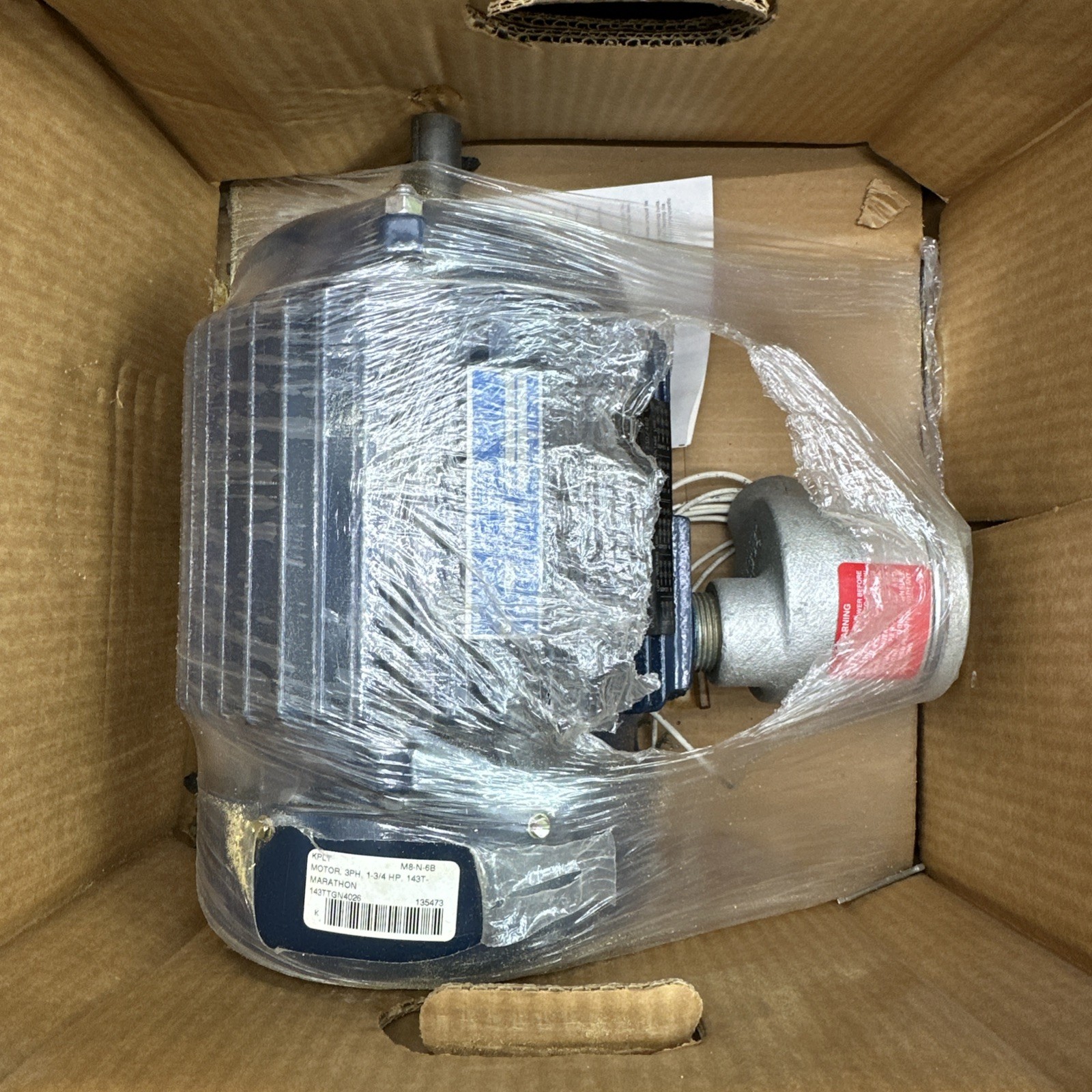 MARATHON Electric 143TTGN4026 1HP/0.75HP Blue Chip Severe Duty 1755/1450RPM 🇺🇸
