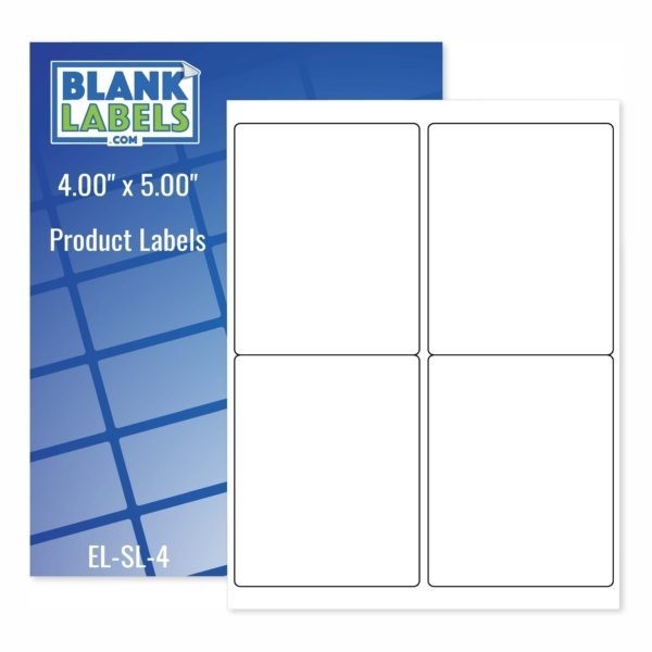 200 Premium Matte 4″ x 5″ Shipping Labels – Self Adhesive