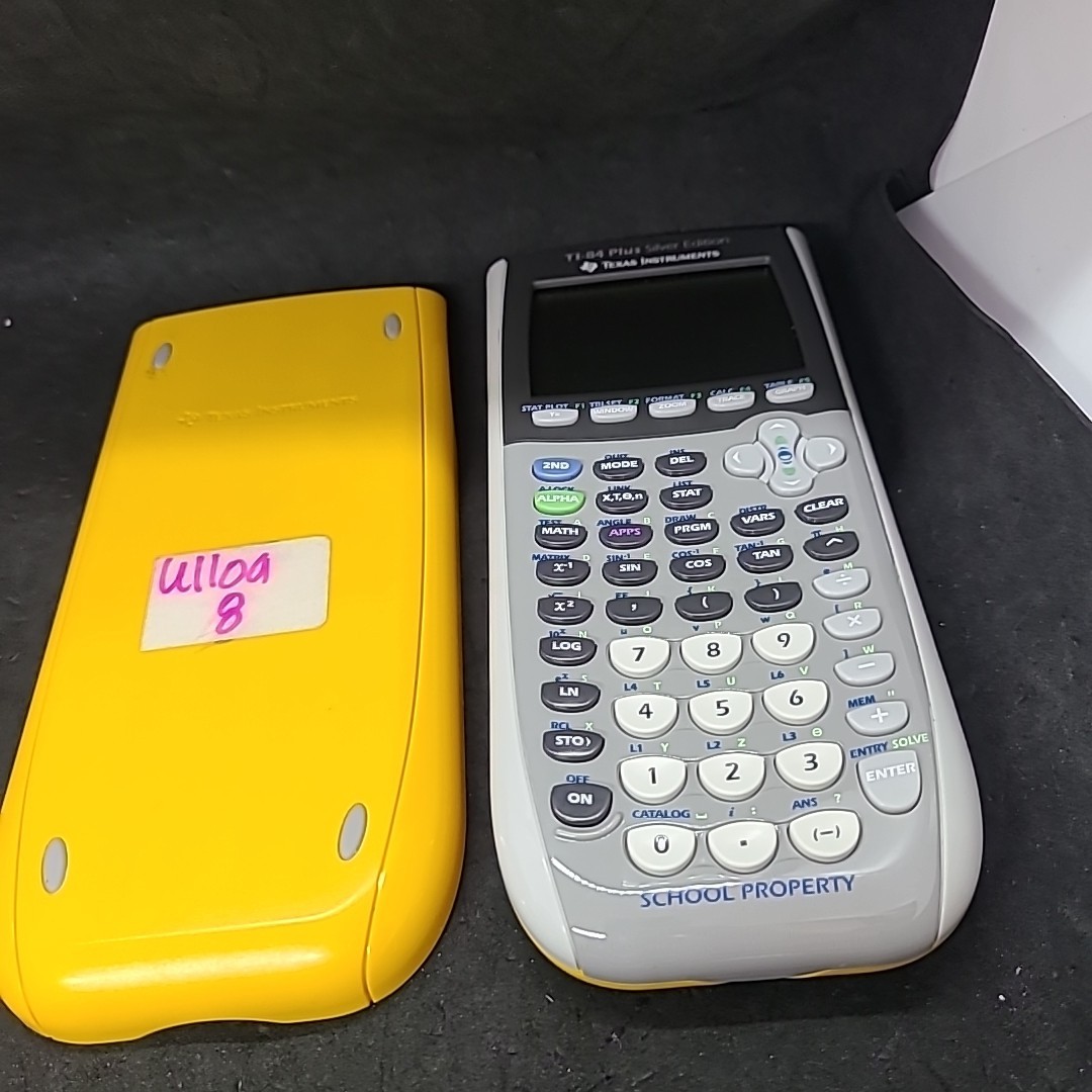 TI-84 Plus Silver Edition Graphing Calculator-With Covers -Tested & Working #80