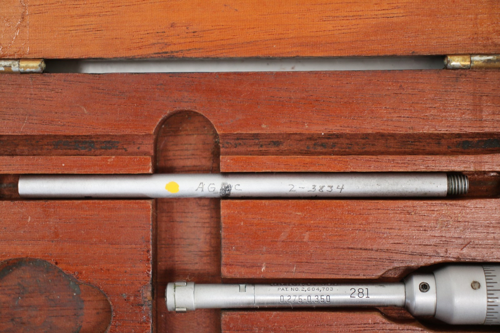 Brown & Sharpe 281 Intrimik 3 piece set range 0.275-0.500