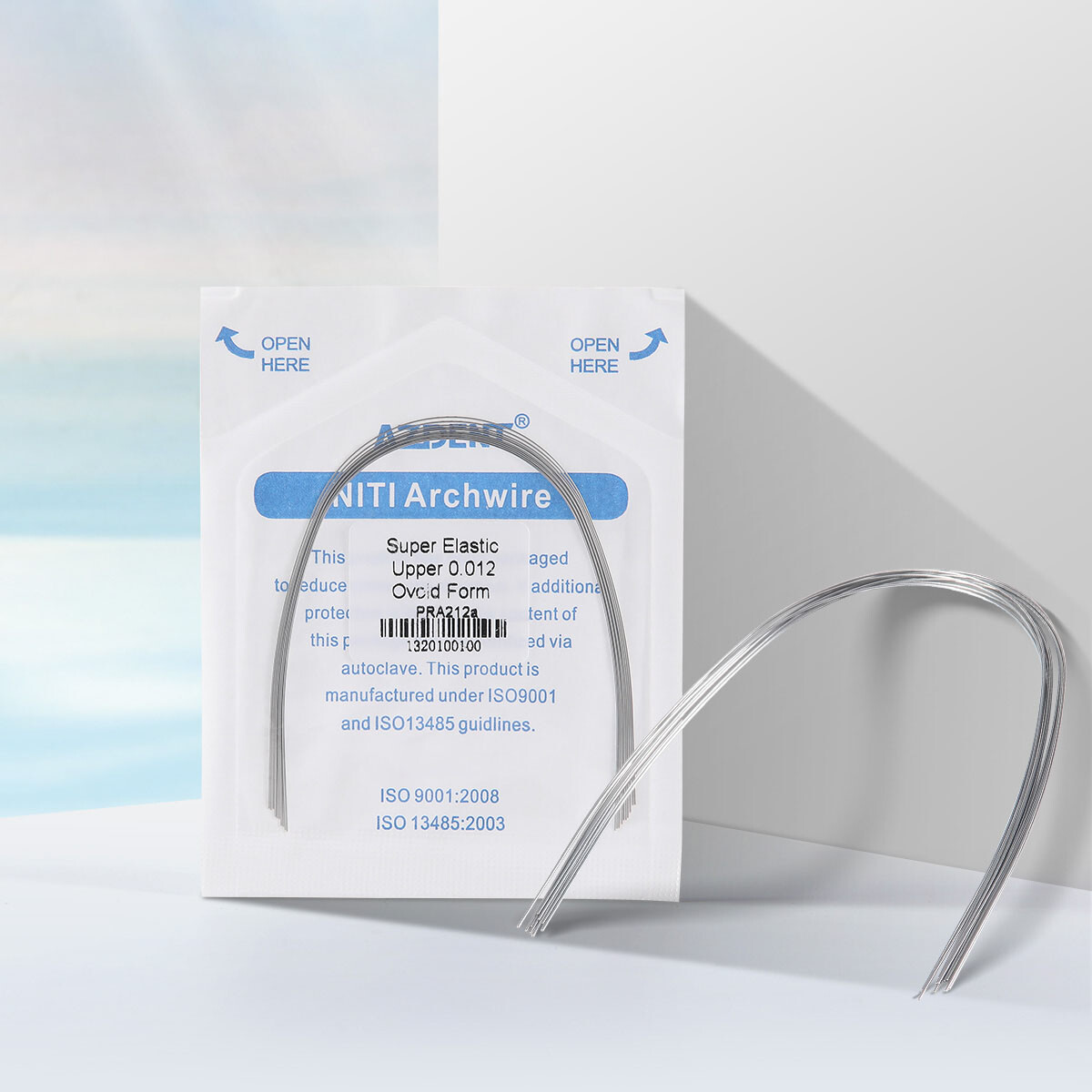 1-200X AZDENT Dental Orthodontic Super Elastic Niti Round Arch Wires Ovoid Form