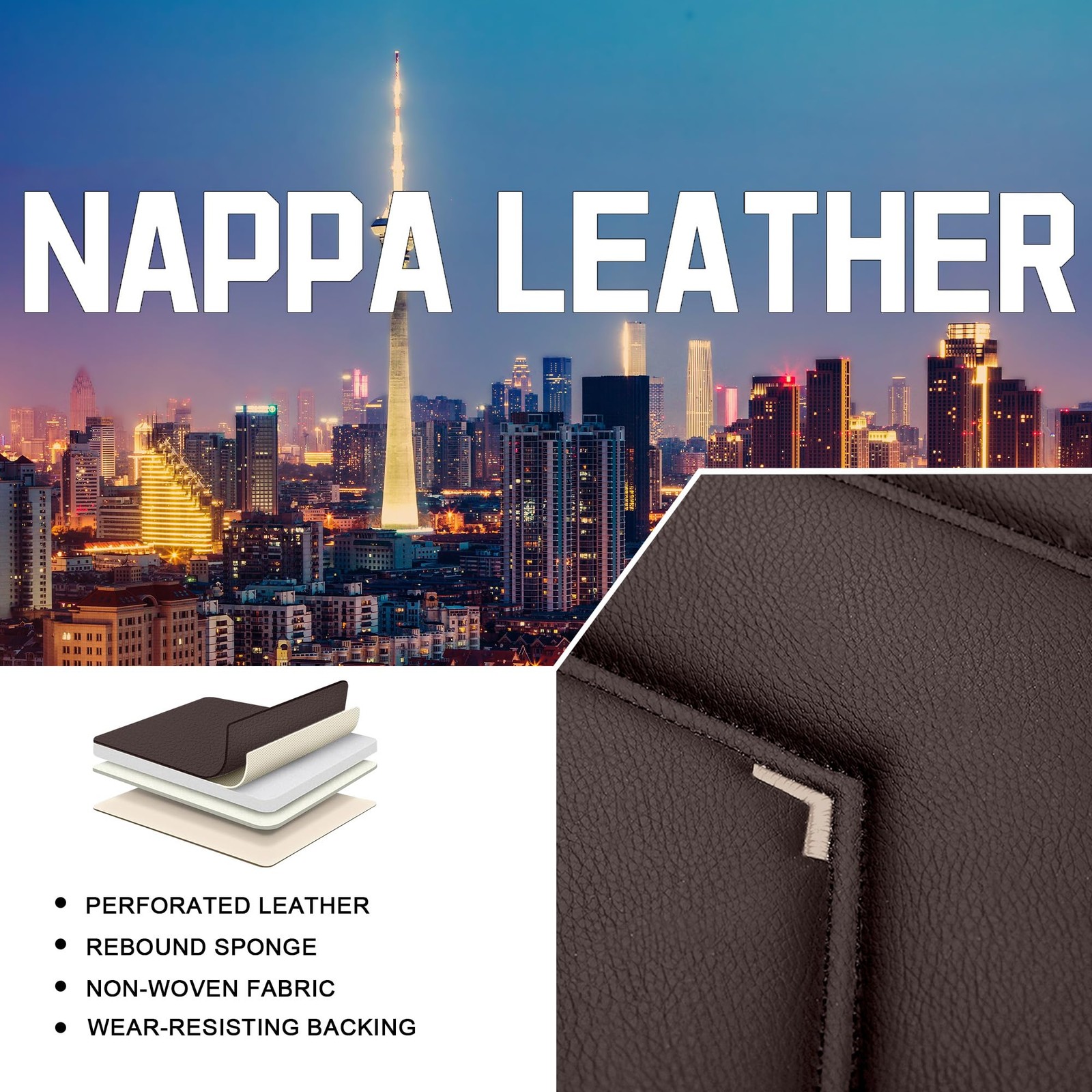 Car for Seat Covers for MINI Countryman 2013-2026 Nappa Leather Sport 2 for Seat