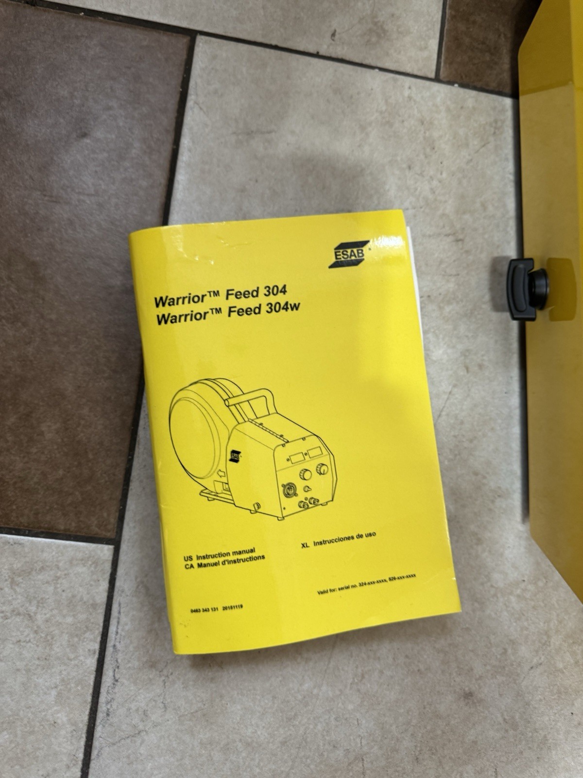 Esab Warrior Feed 304 wire feeder